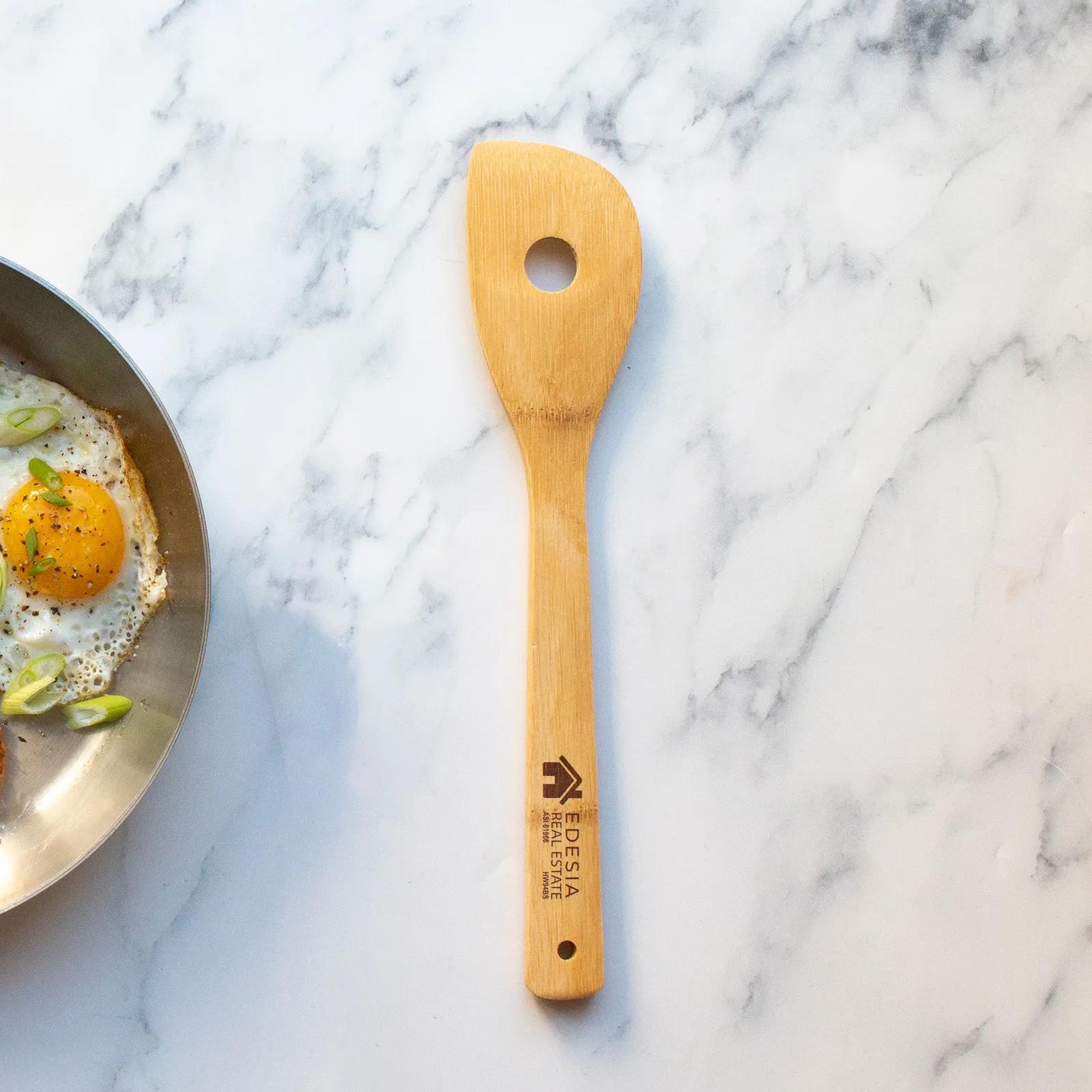 Bamboo Curved Spatula Heat Resistant - 11-3/4 in