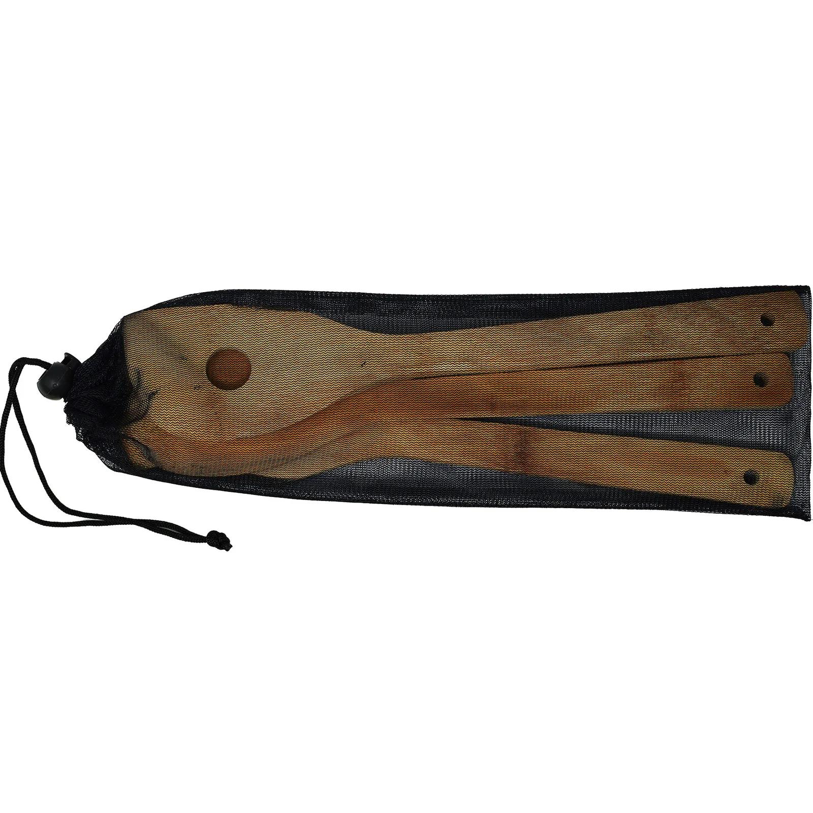 Bamboo Utensil Gift Set in Mesh Bag - 3 Piece - product view 2