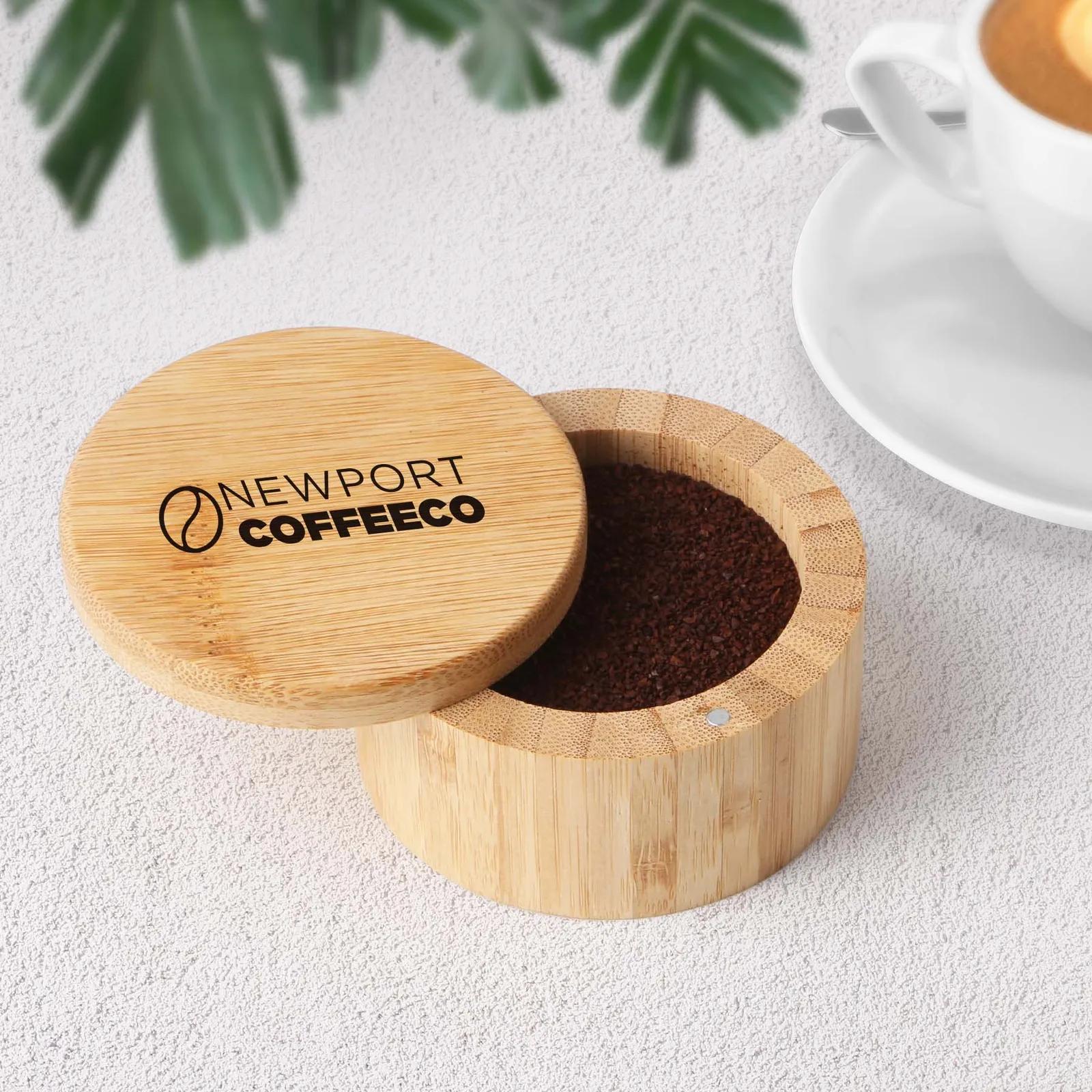 Bamboo Storage Box with Magnetic Lock - 3-7/16 in