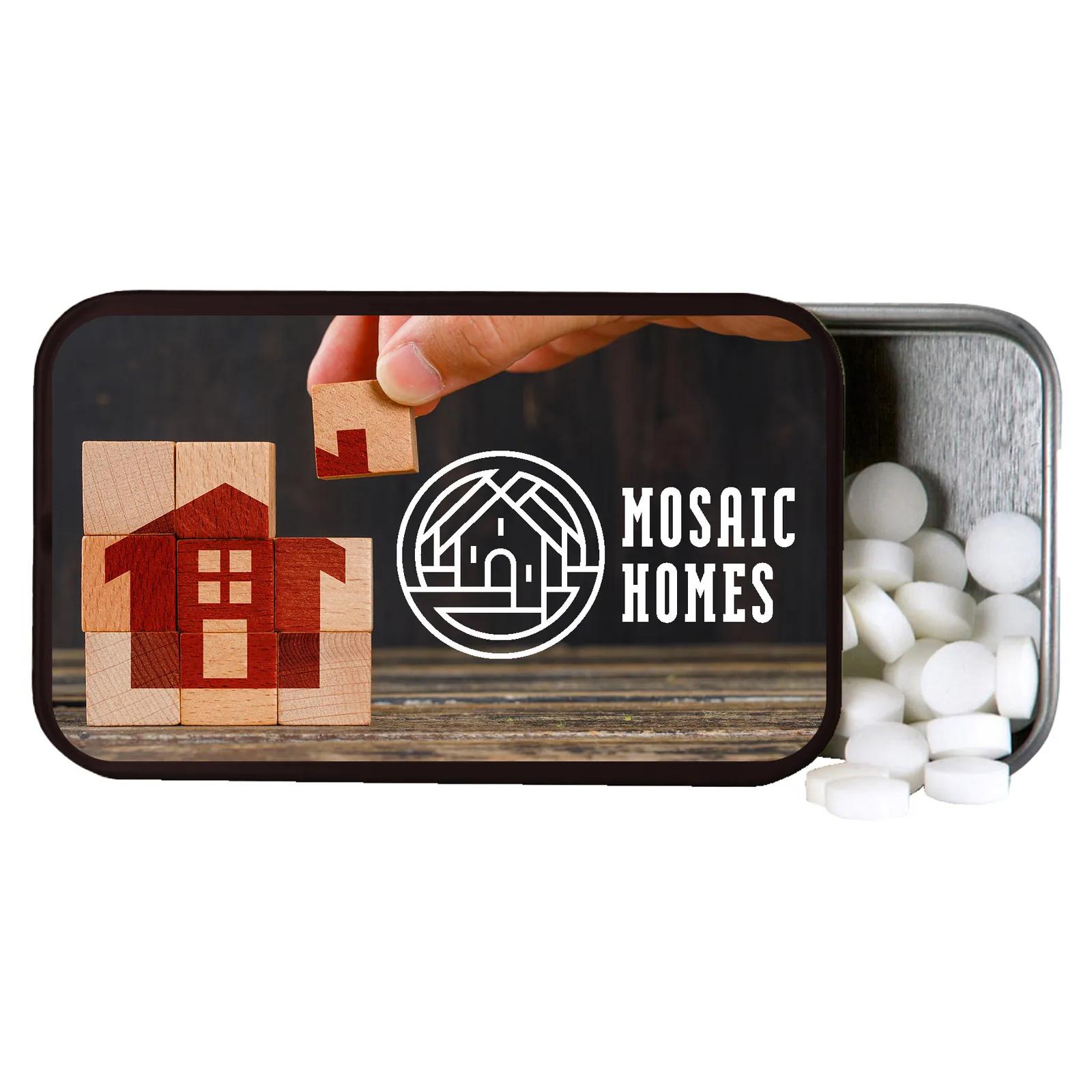 Sliding Mint Tin with USA Made Mints - 2-3/4 in - product view 4