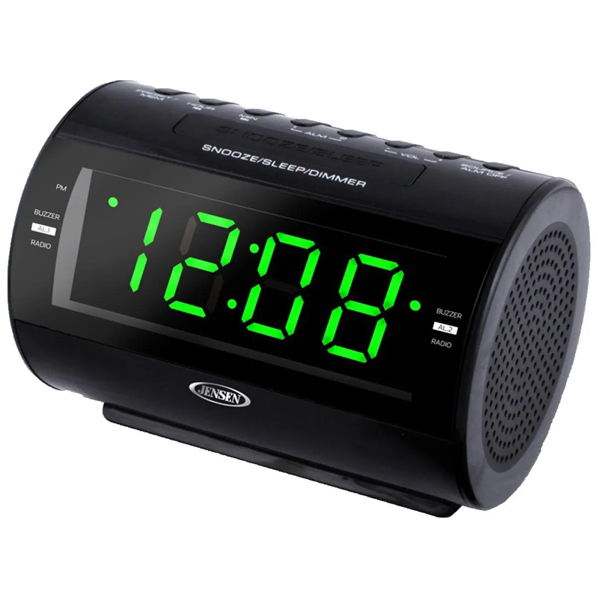 Alarm Clock Radio with Nature Sounds - Green LED