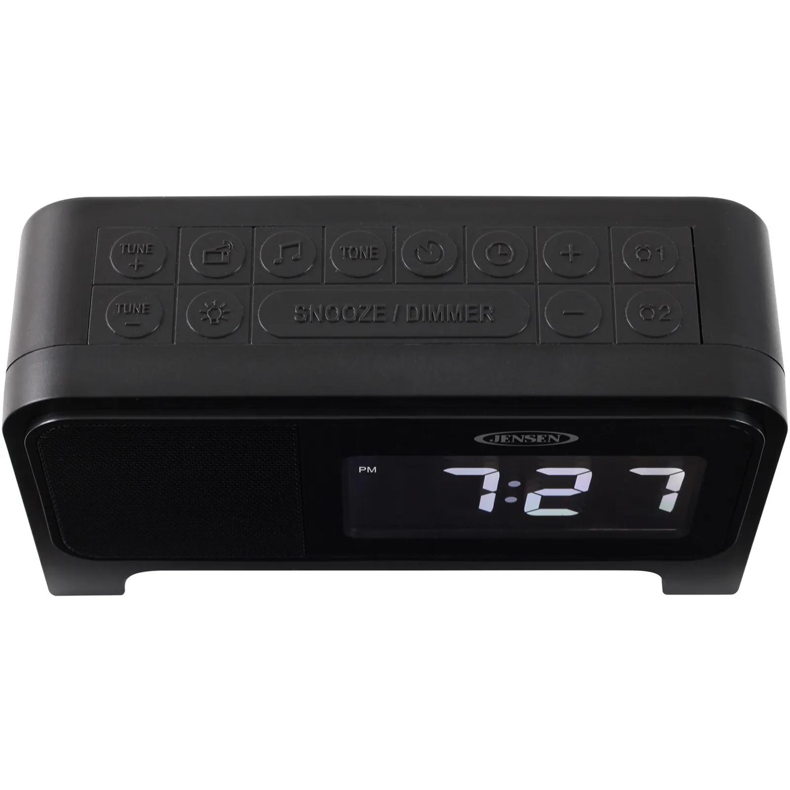 Alarm Clock Radio with Soothing Sounds and Night Light - product view 3