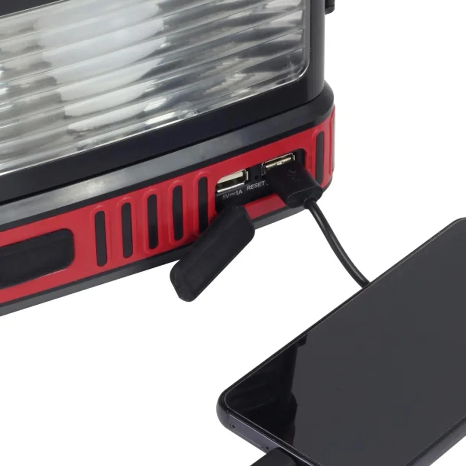Weather Band Lantern Radio with LED and USB Charging - product view 4