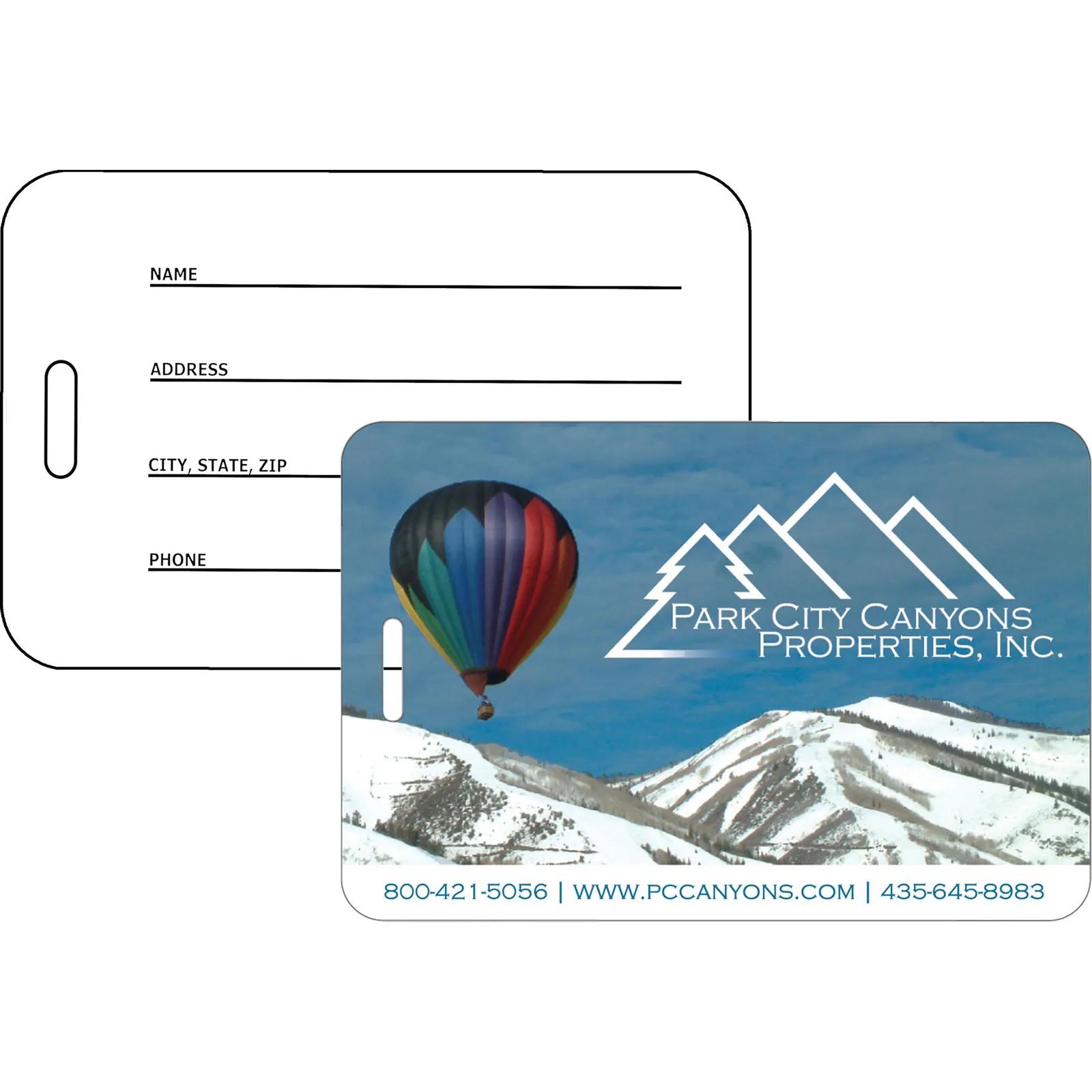 Bag Tag Full Color Digital Print - 3 x 4 1/2 in