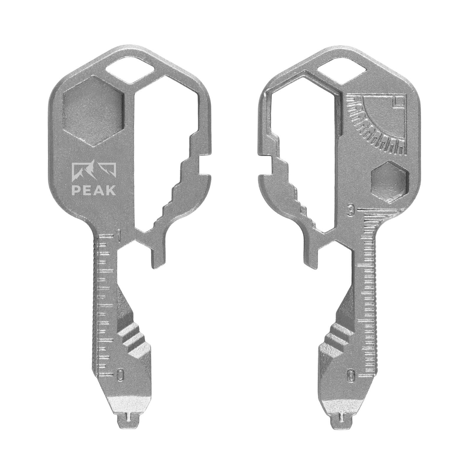 Multi-Tool Keychain 15-in-1 Zinc Key Shaped Design - product view 10