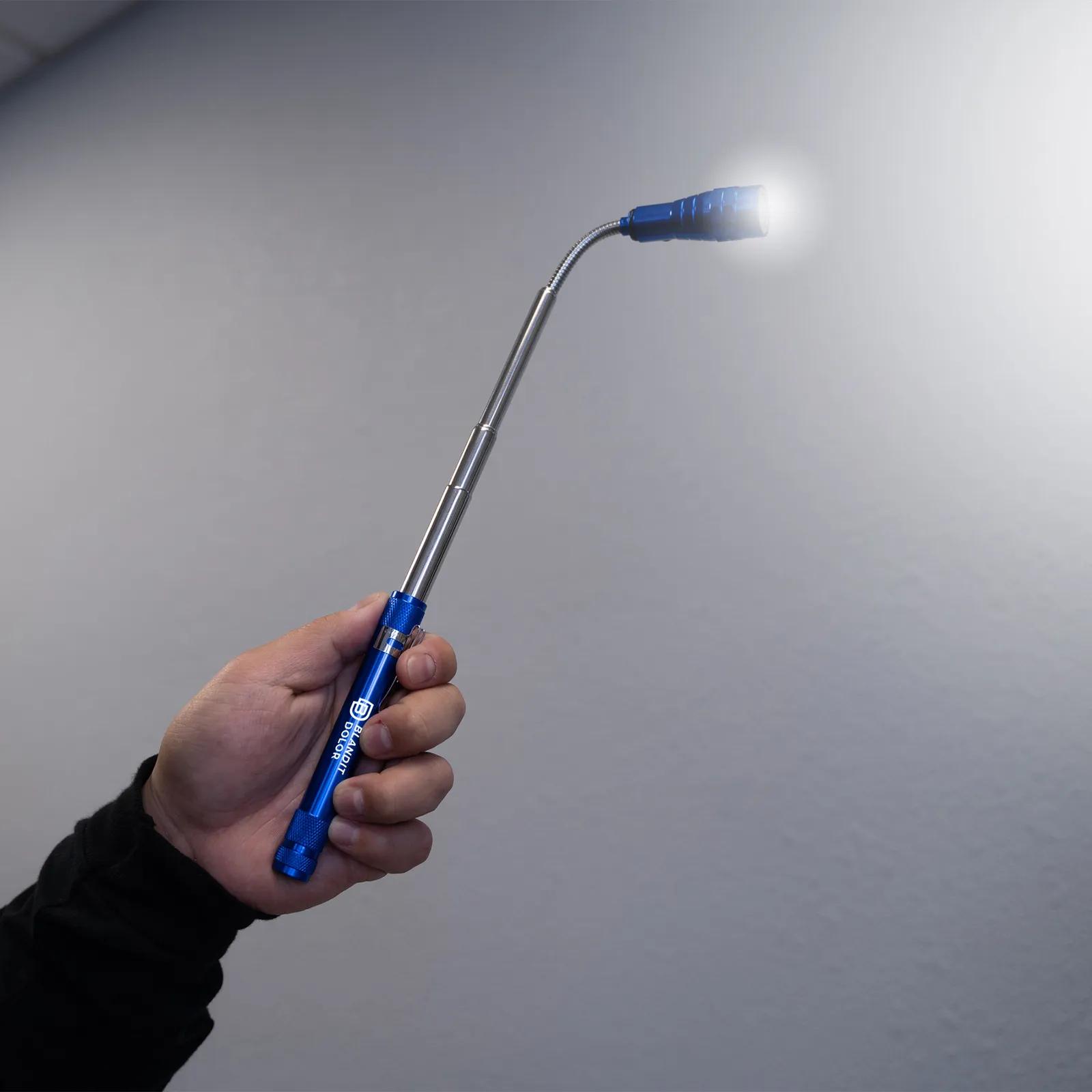 Telescopic Flashlight Magnetic LED Aluminum - 22.75 in - product view 2