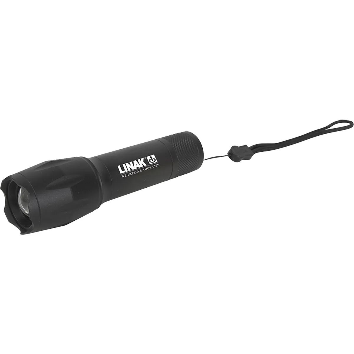 Tactical Flashlight Cree LED Zoom Aluminum - 5.2 in - product view 3