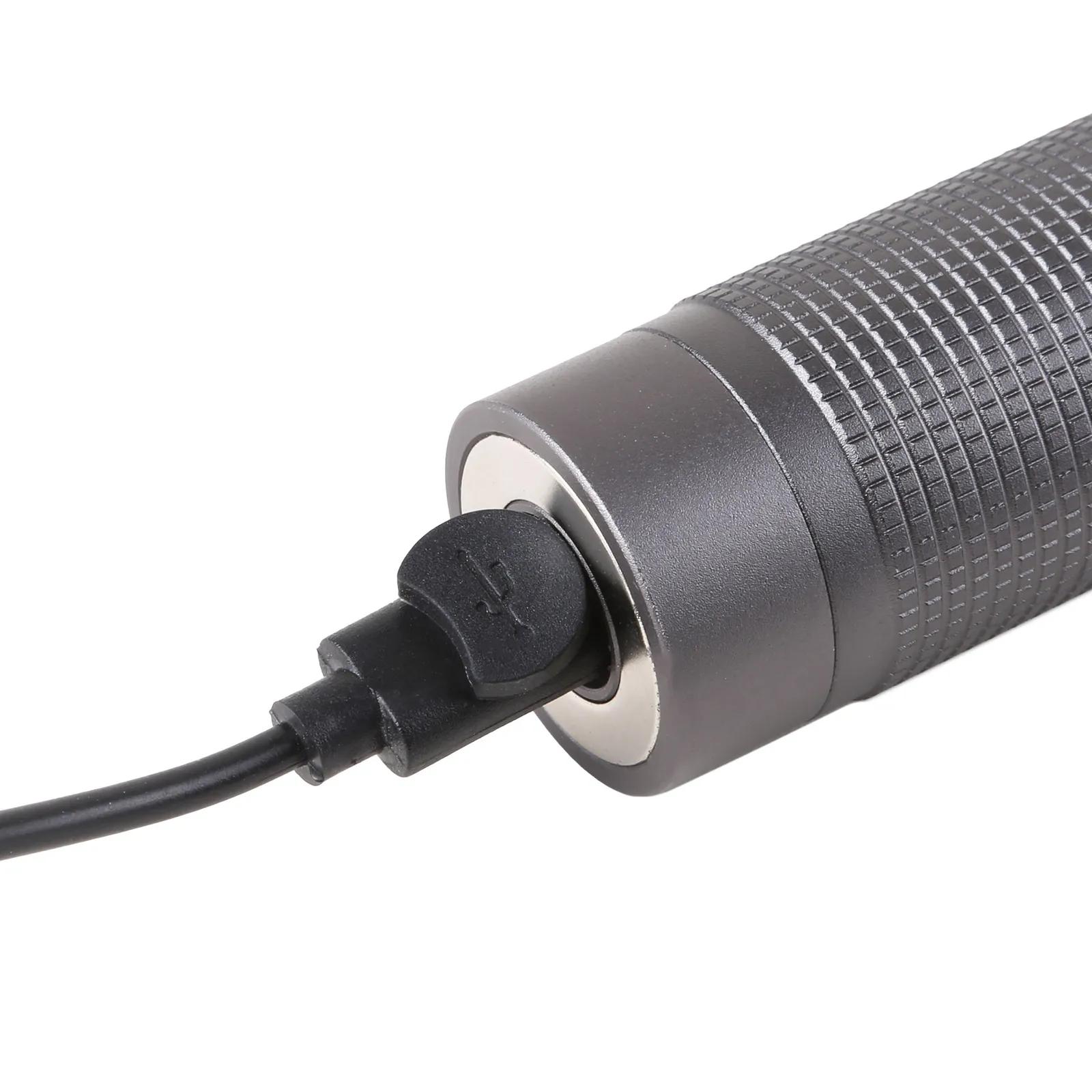 Rechargeable Flashlight Zoom Aluminum Case - 6.25 in - product view 7