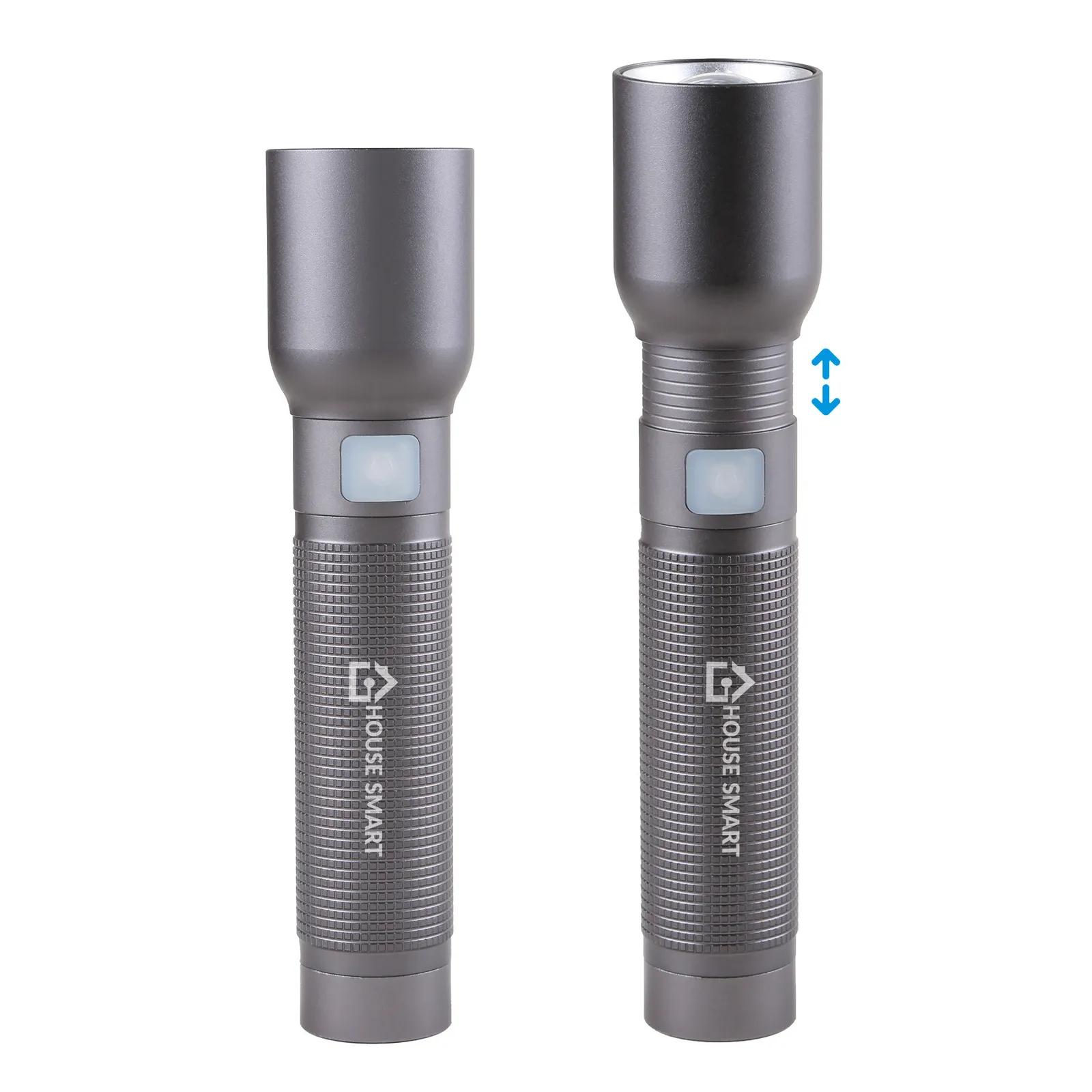 Rechargeable Flashlight Zoom Aluminum Case - 6.25 in - product view 10
