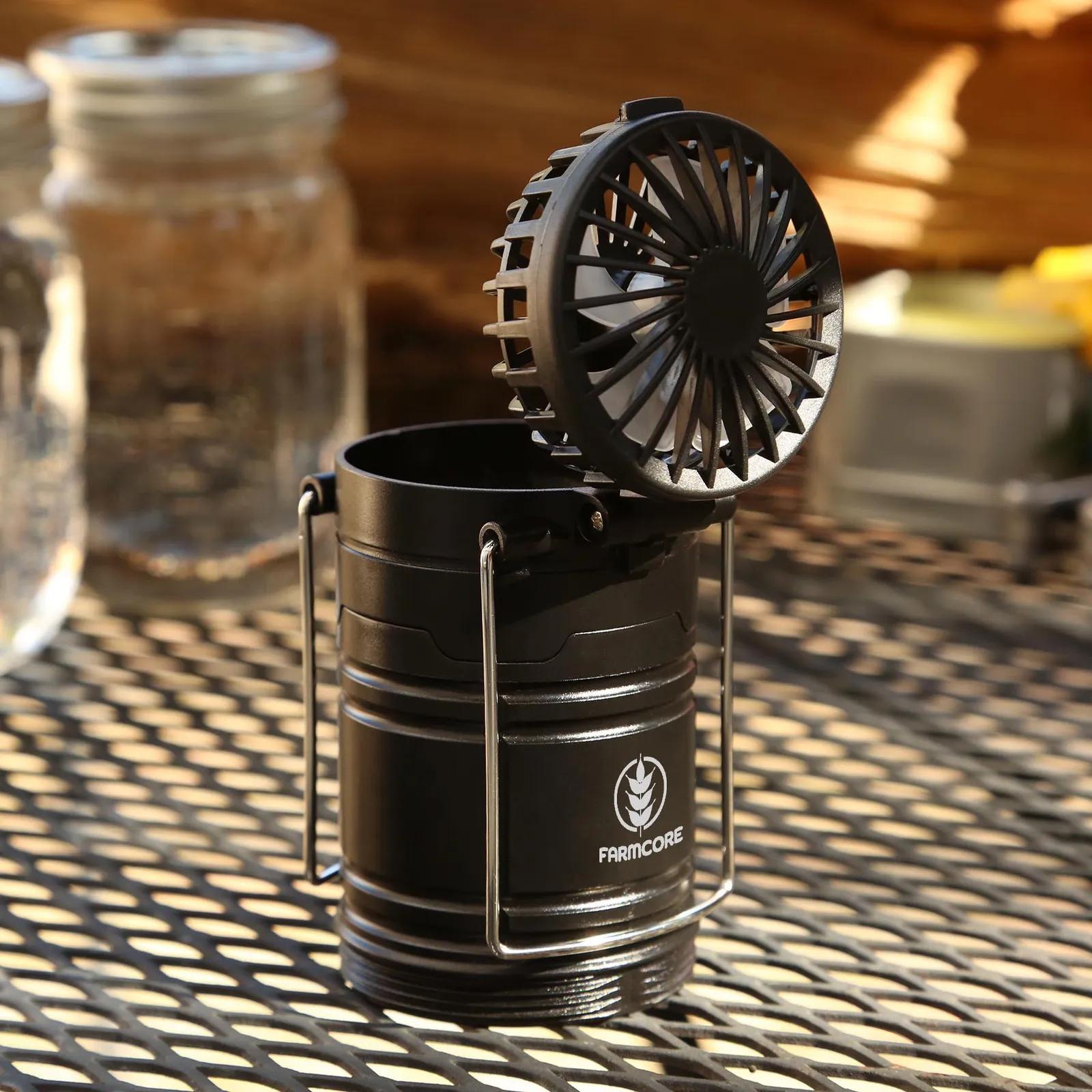 Rechargeable Lantern Fan Dual LED Pop-Up - 4.5 in - product view 3