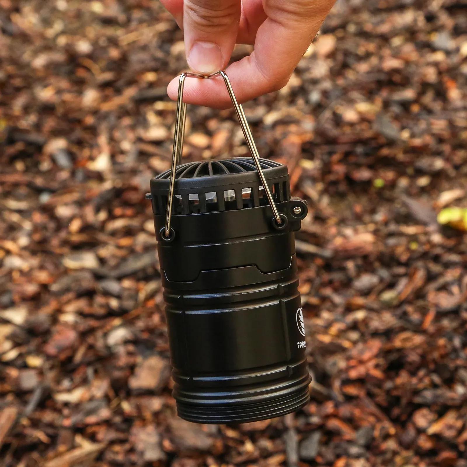 Rechargeable Lantern Fan Dual LED Pop-Up - 4.5 in - product view 5