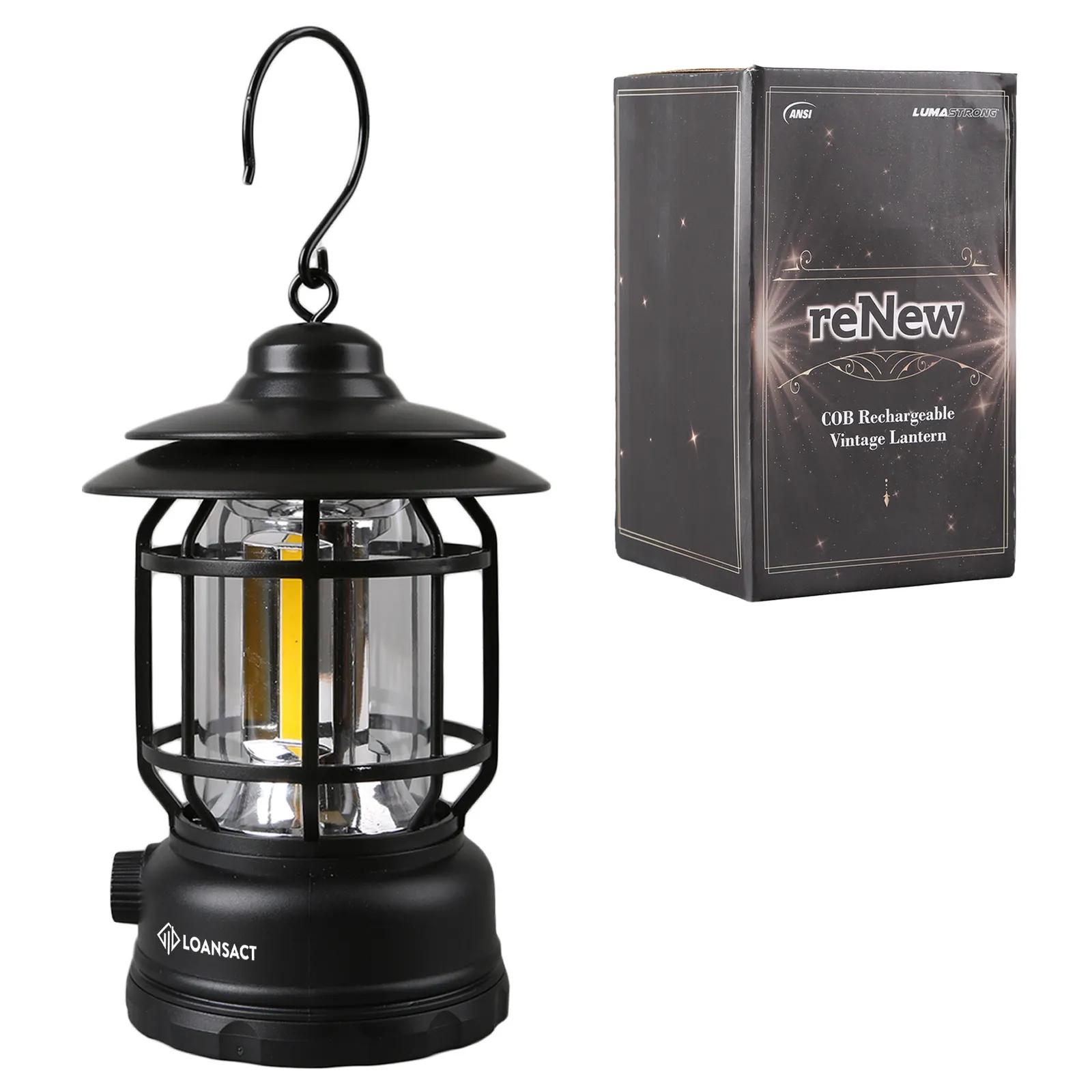 Rechargeable Lantern COB Vintage Dimmer - 7 in - product view 4