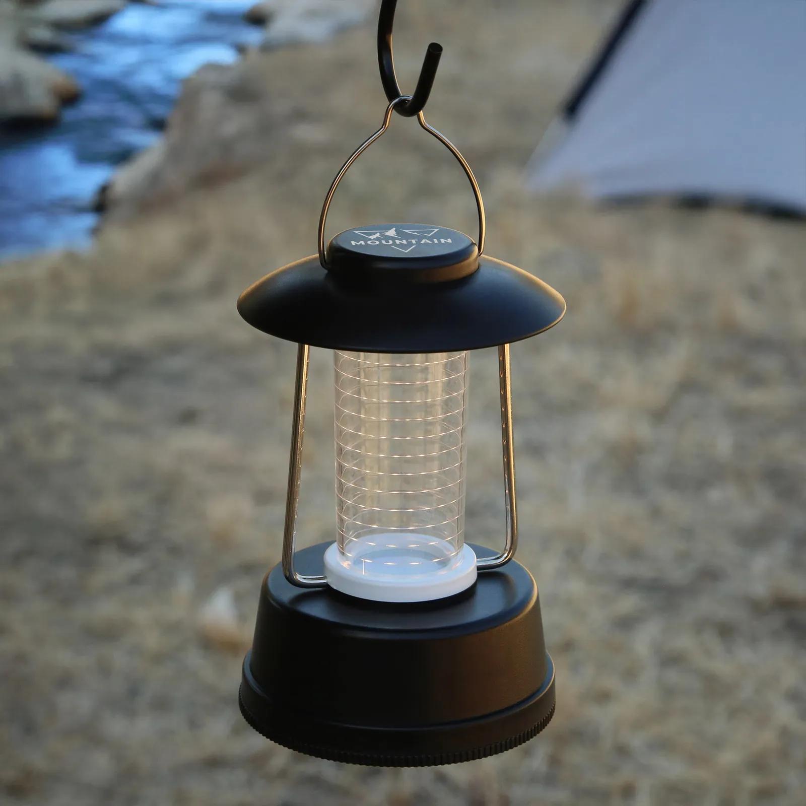 Mini LED Lantern Helix Rope Design Plastic - 5 in - product view 3