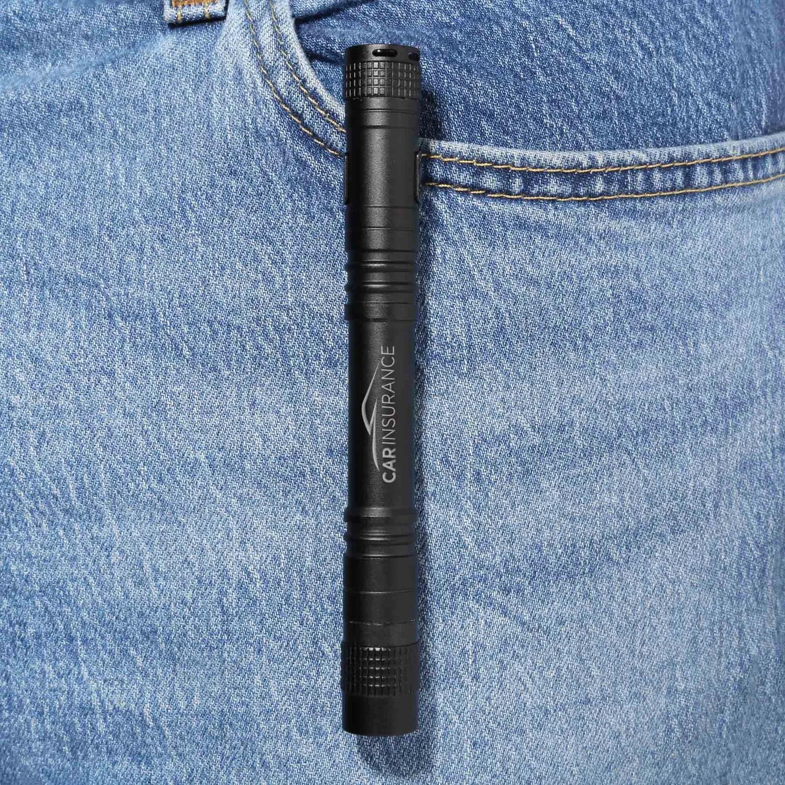COB Pen Flashlight with Pocket Clip - 5.1 in - product view 4