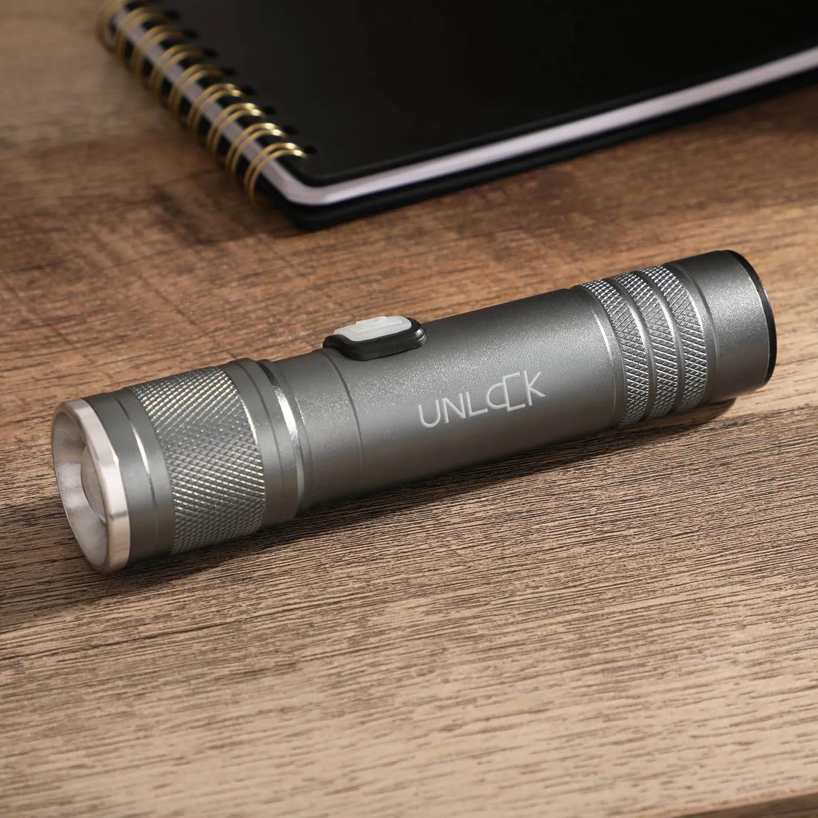 Rechargeable COB Pocket Flashlight with Zoom - 4.4 in - product view 3