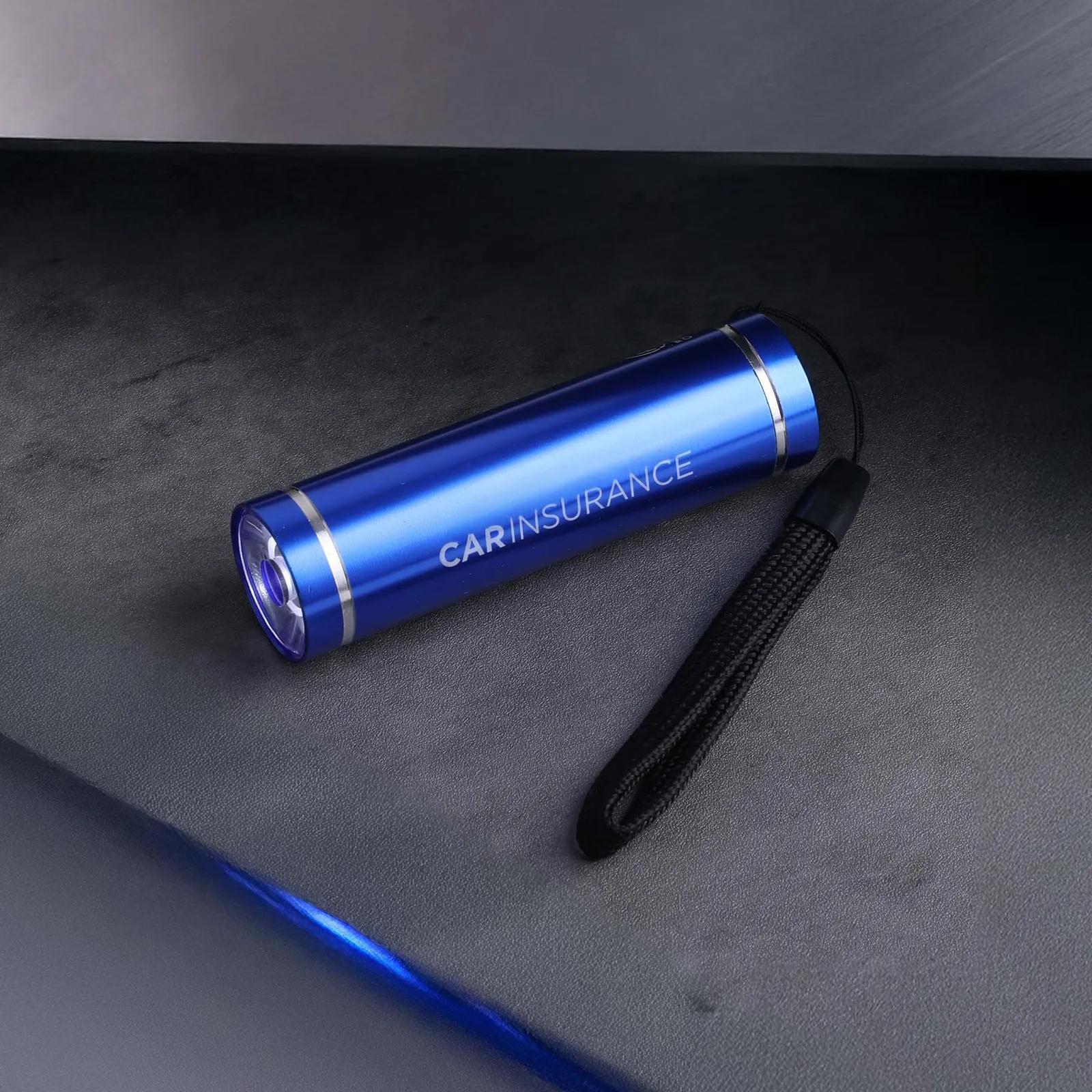 COB Recycled Aluminum Flashlight with Wrist Strap - 3.3 in