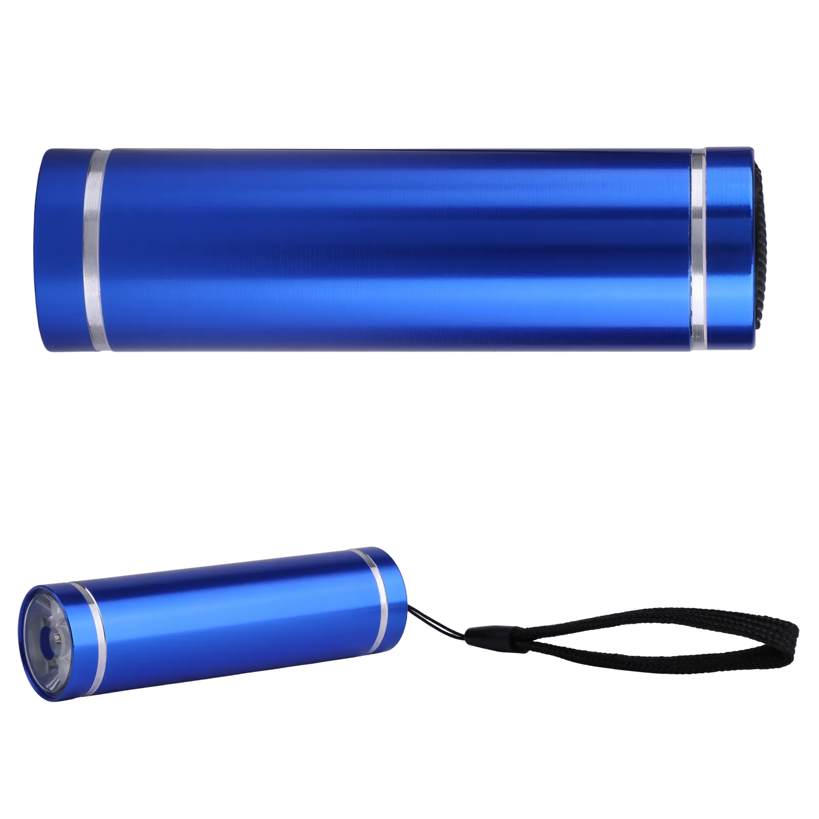 COB Recycled Aluminum Flashlight with Wrist Strap - 3.3 in - blank view 6