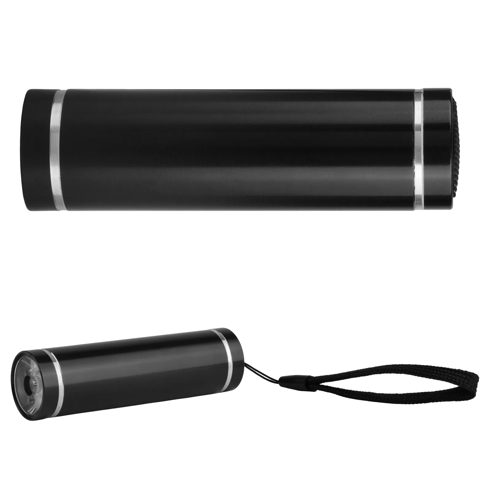 COB Recycled Aluminum Flashlight with Wrist Strap - 3.3 in - blank view 8