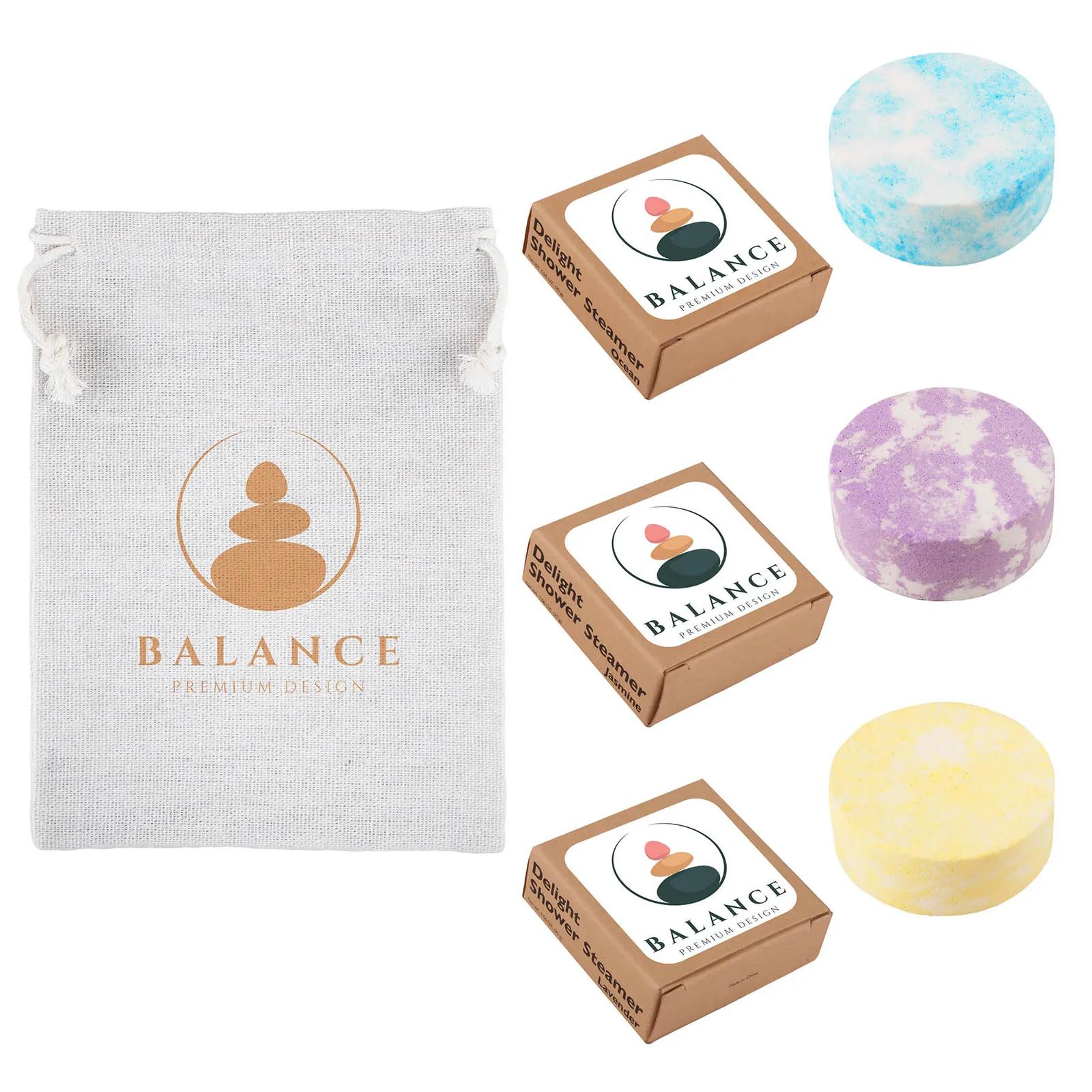 Shower Steamer Set Scented with Jute Bag - 5 x 7 in (3 Pack) - product view 10