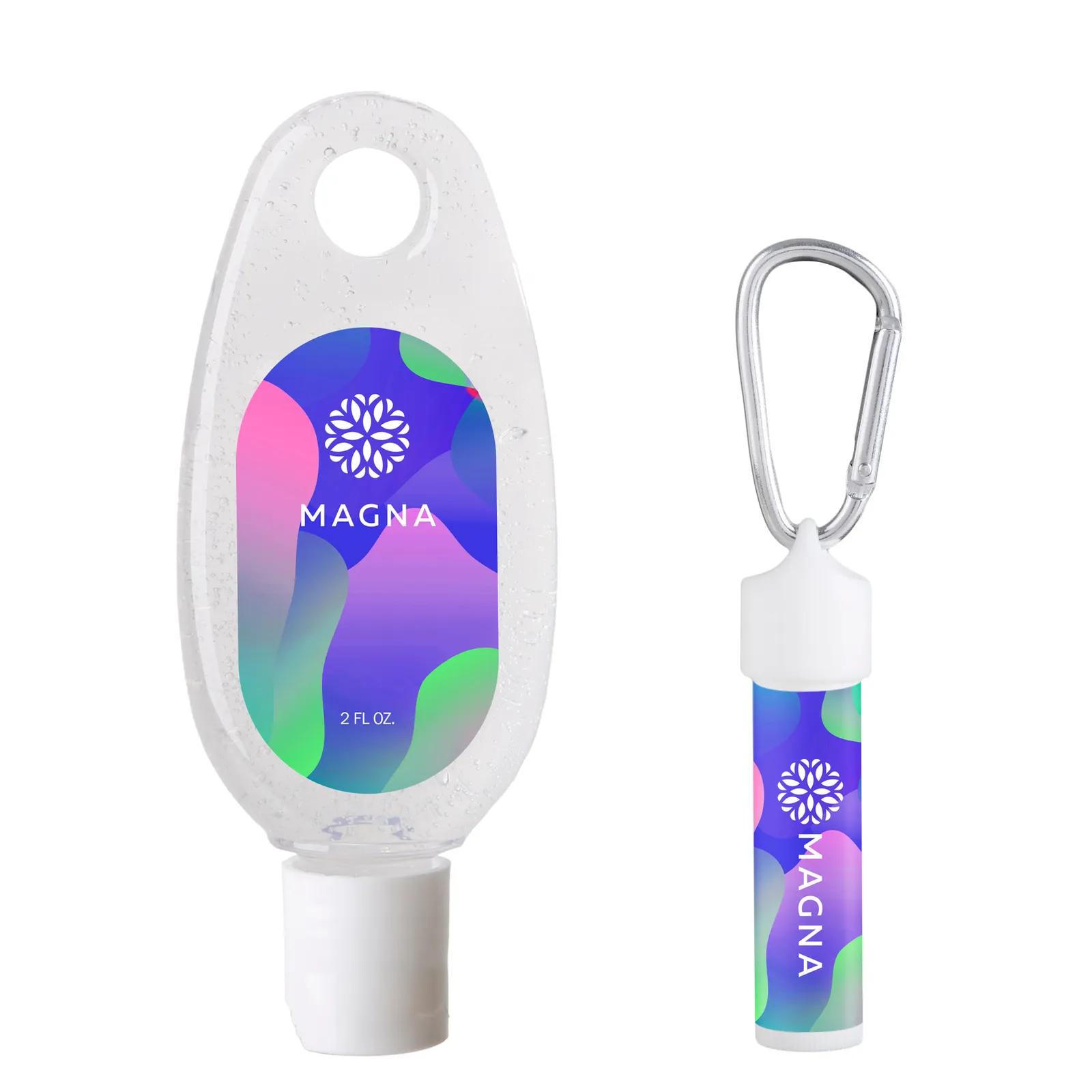 Hand Sanitizer SPF15 Lip Balm Carabiner Kit - 2 oz - product view 3
