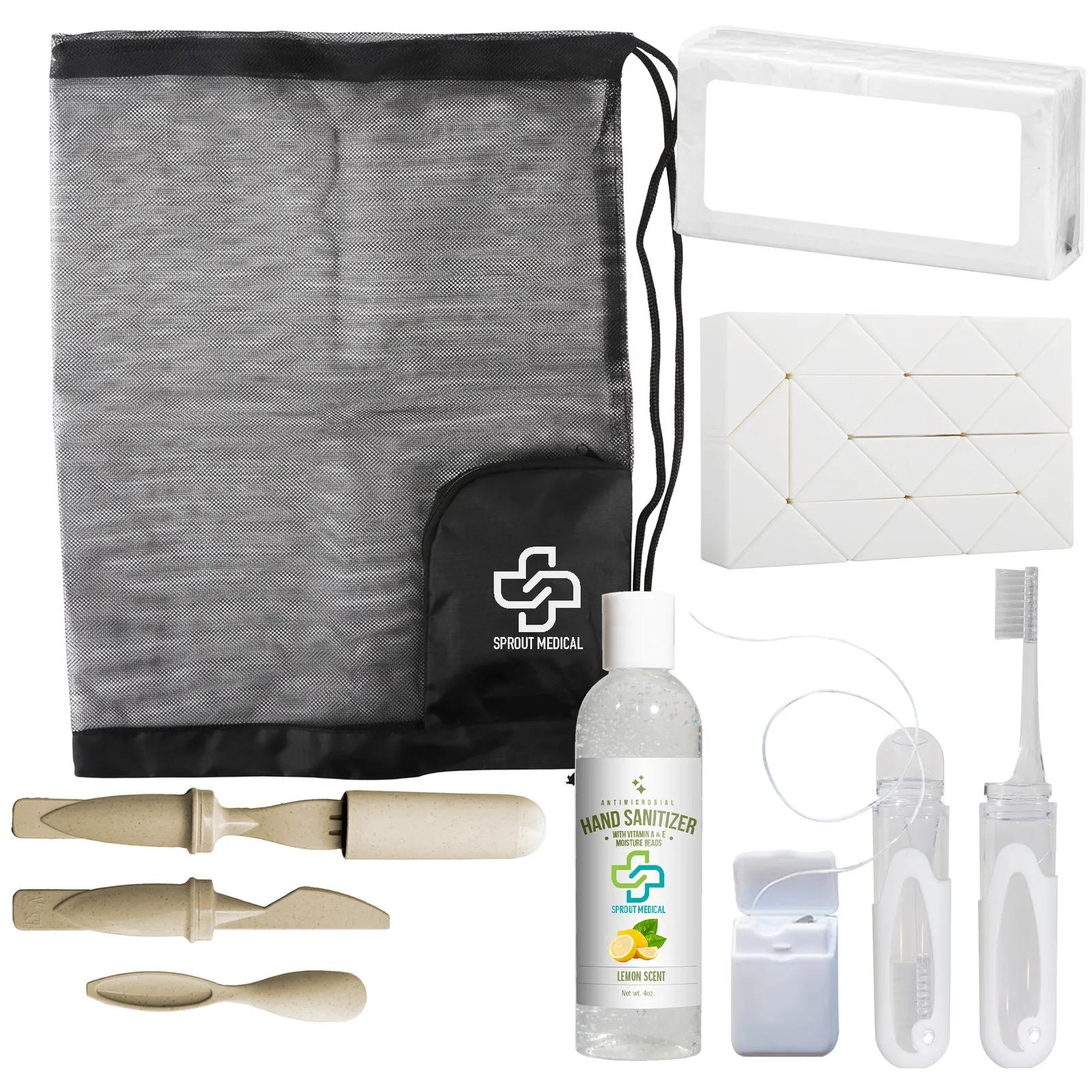 Emergency Care Kit with Nylon Mesh Bag - 6 x 8.5 in