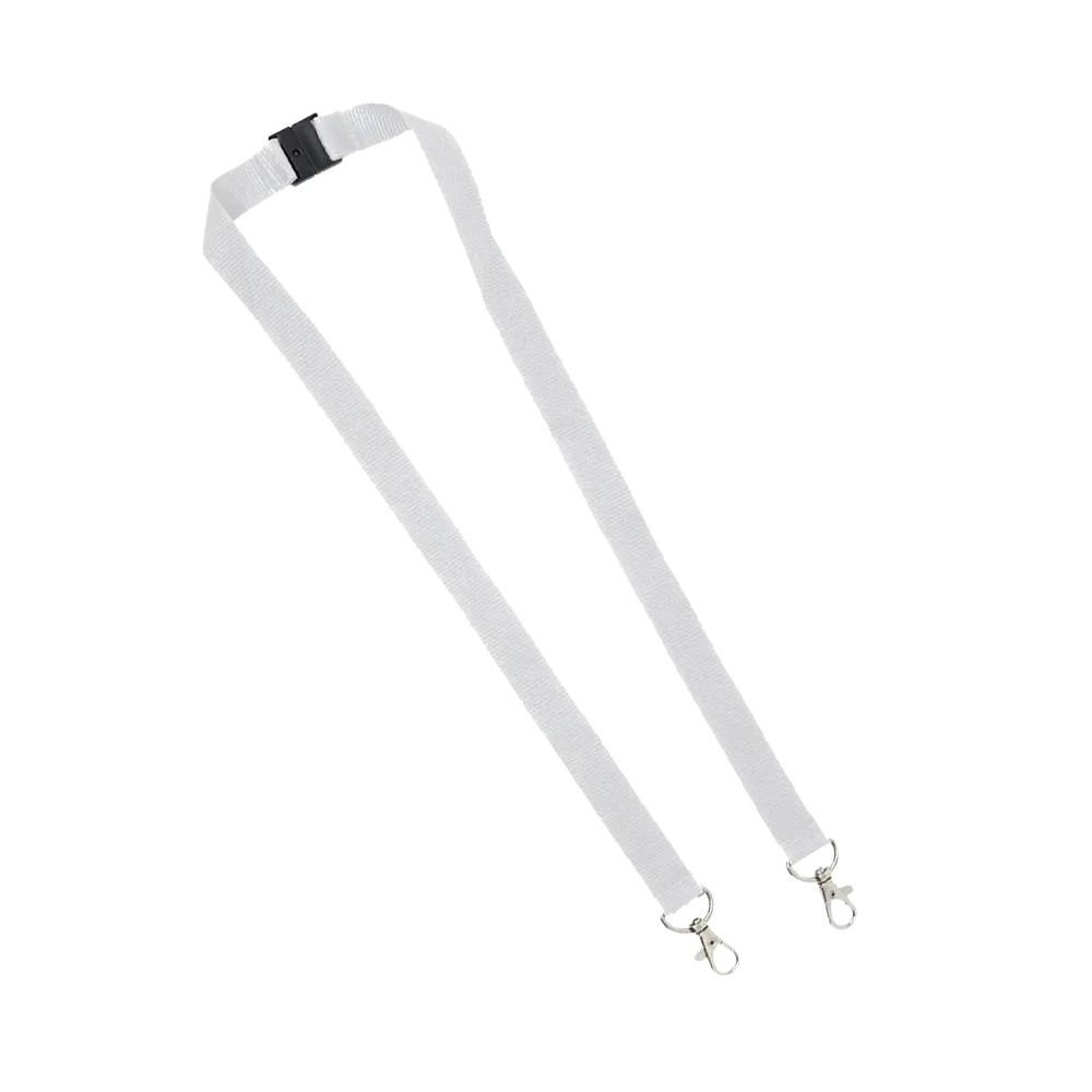 Custom Lanyards Double Lobster Clip Polyester - 36 in - blank view 2
