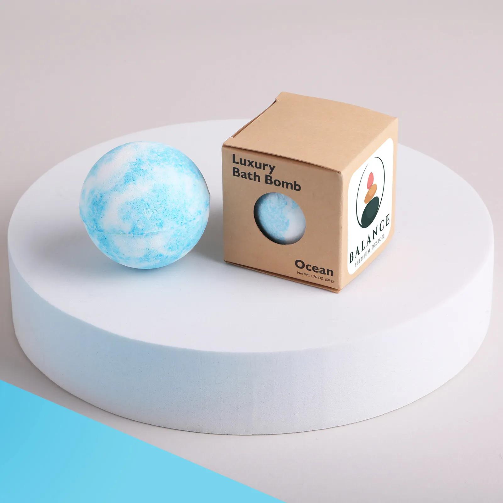 Bath Bomb Set Jute Bag Three Scents - 4.25 x 10 in - product view 6