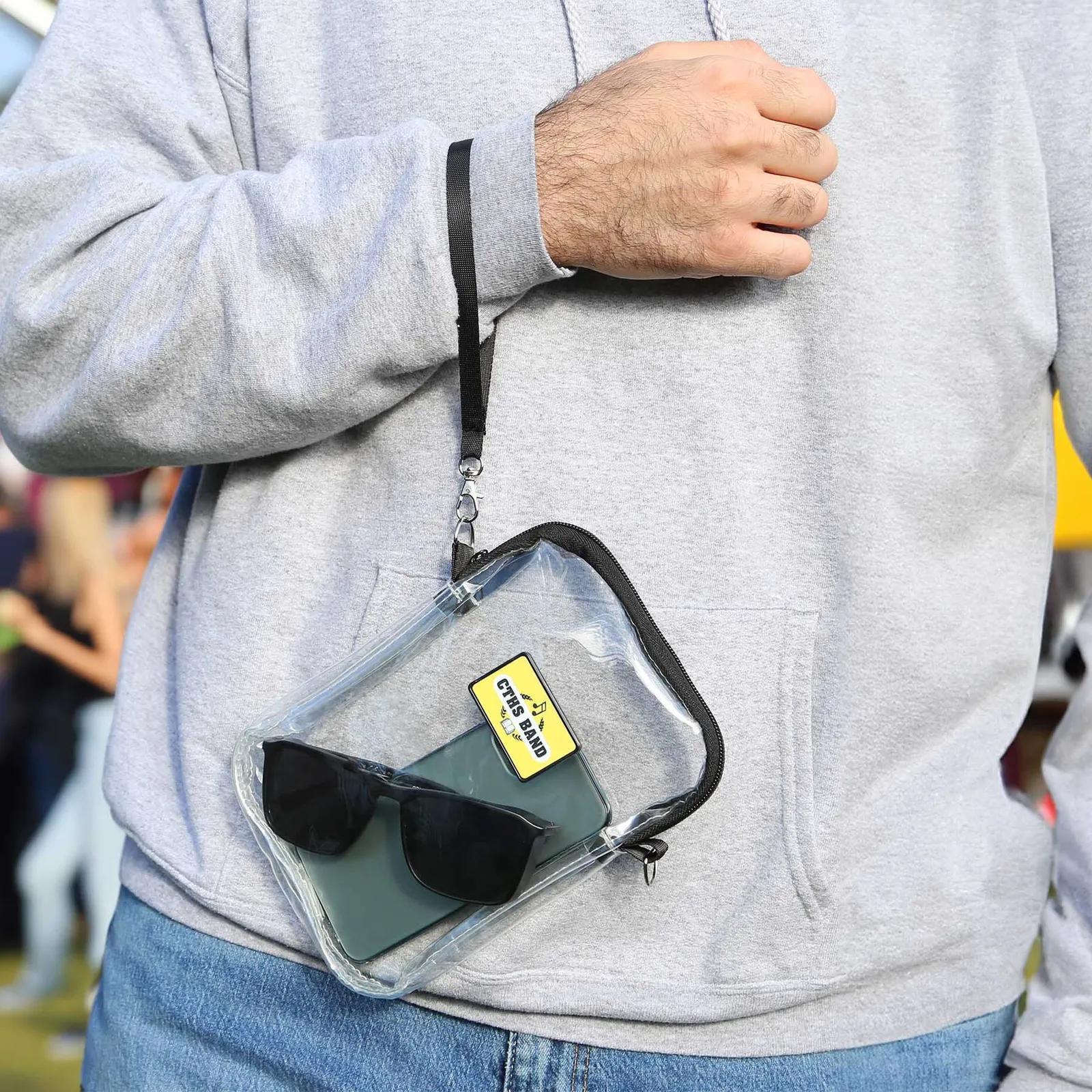 Clear Crossbody Bag Stadium Approved PVC - 6 x 9 in - product view 2