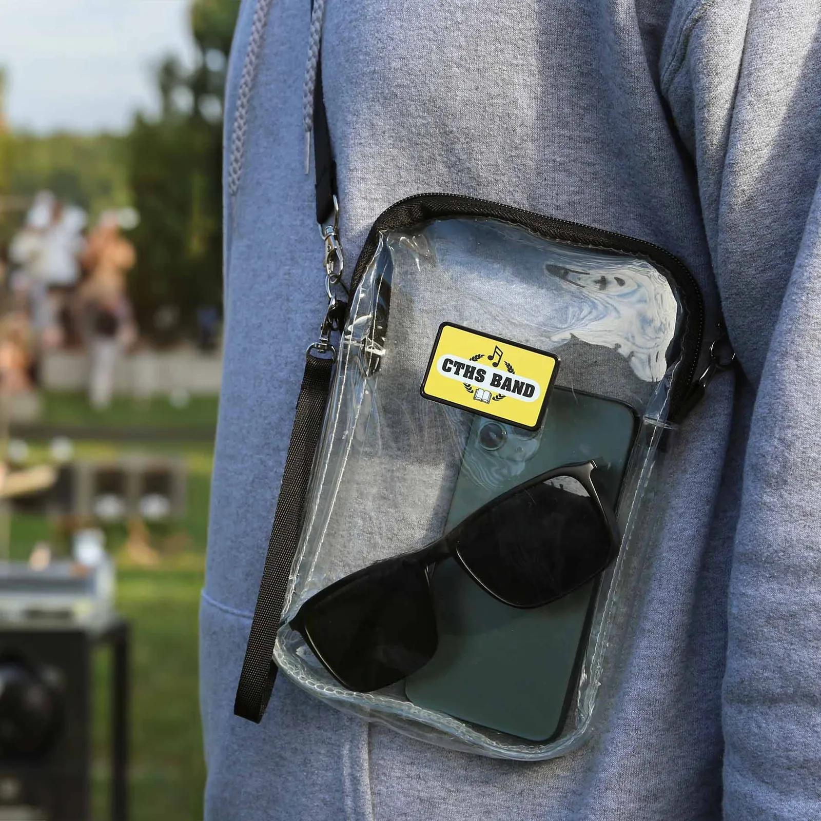 Clear Crossbody Bag Stadium Approved PVC - 6 x 9 in - product view 3