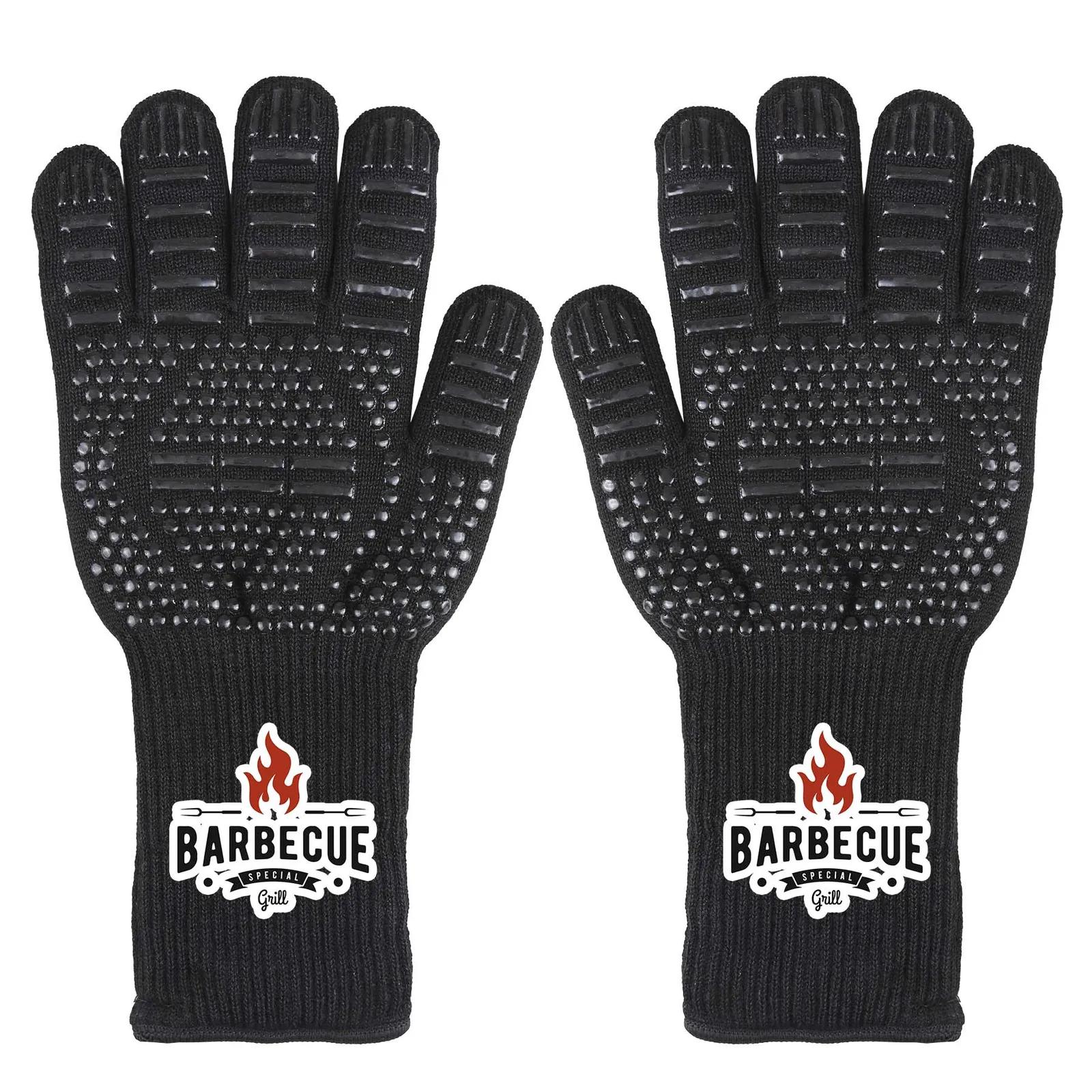Carbon Fiber Cooking Gloves with Silicone Grip - 6.75 x 13.75 in - product view 6