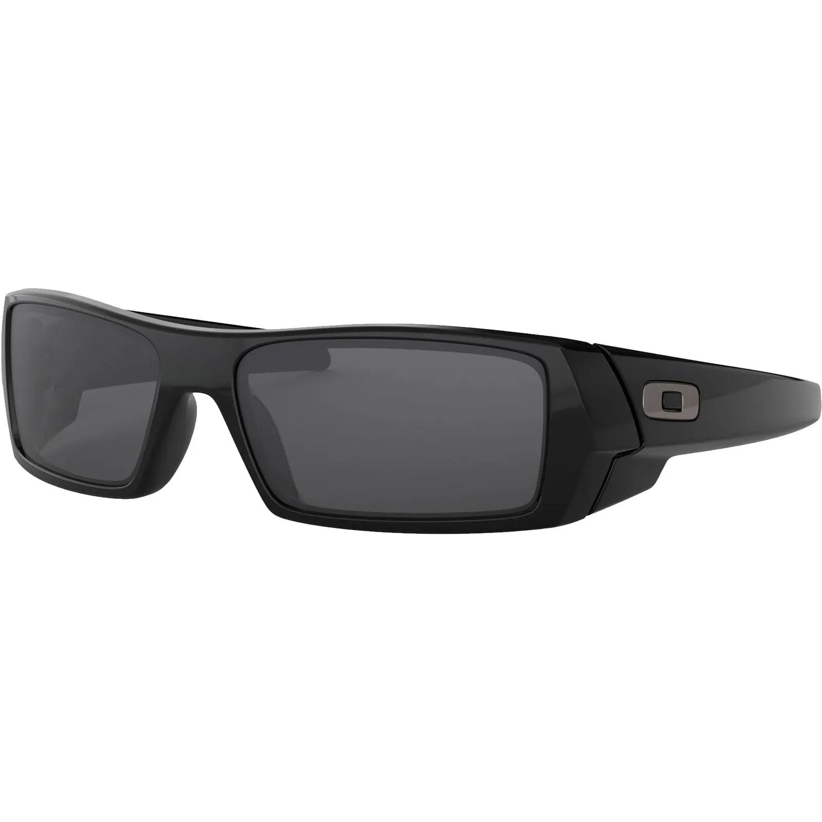 Oakley Gascan Sunglasses Polished Black with Grey Lens - 7 x 5 x 2.5 in