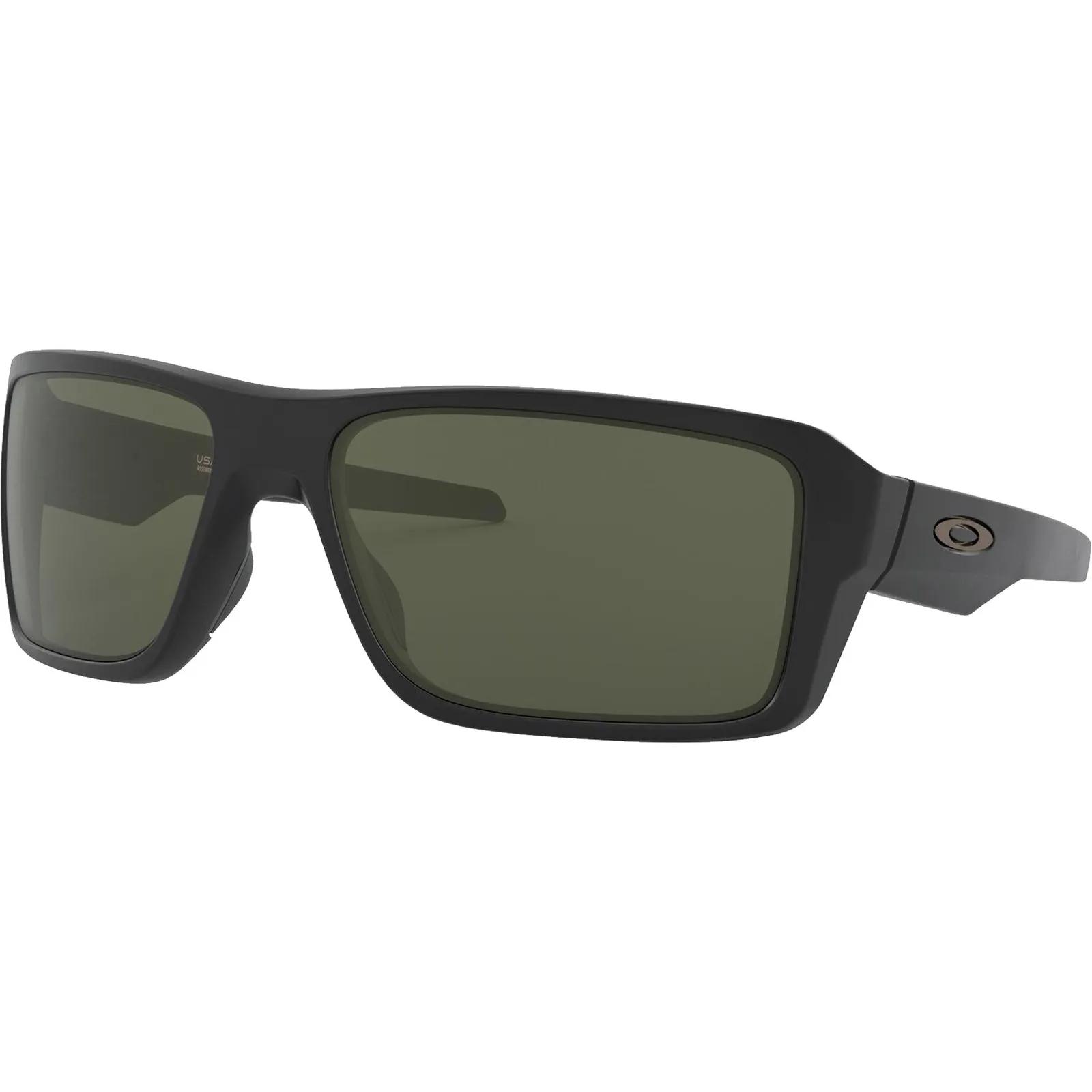 Sunglasses Double Edge Matte Black Dark Gray - 7 x 5 in