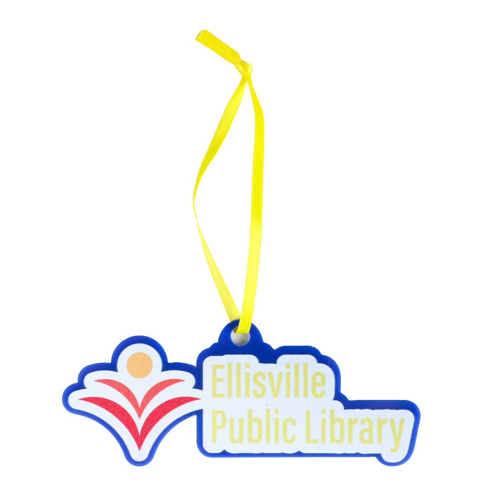 Custom Acrylic Ornament Full Color UV Print - 4 in - product view 4