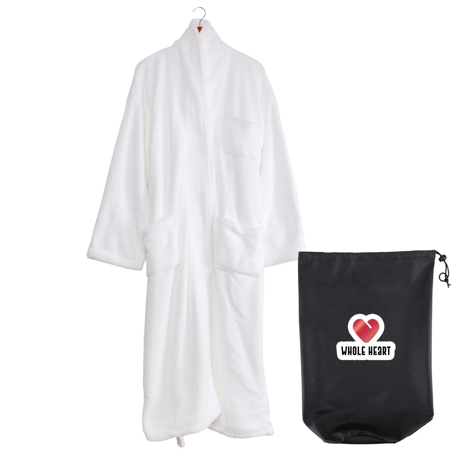 Bathrobe Coral Velvet Polyester - One Size - product view 4