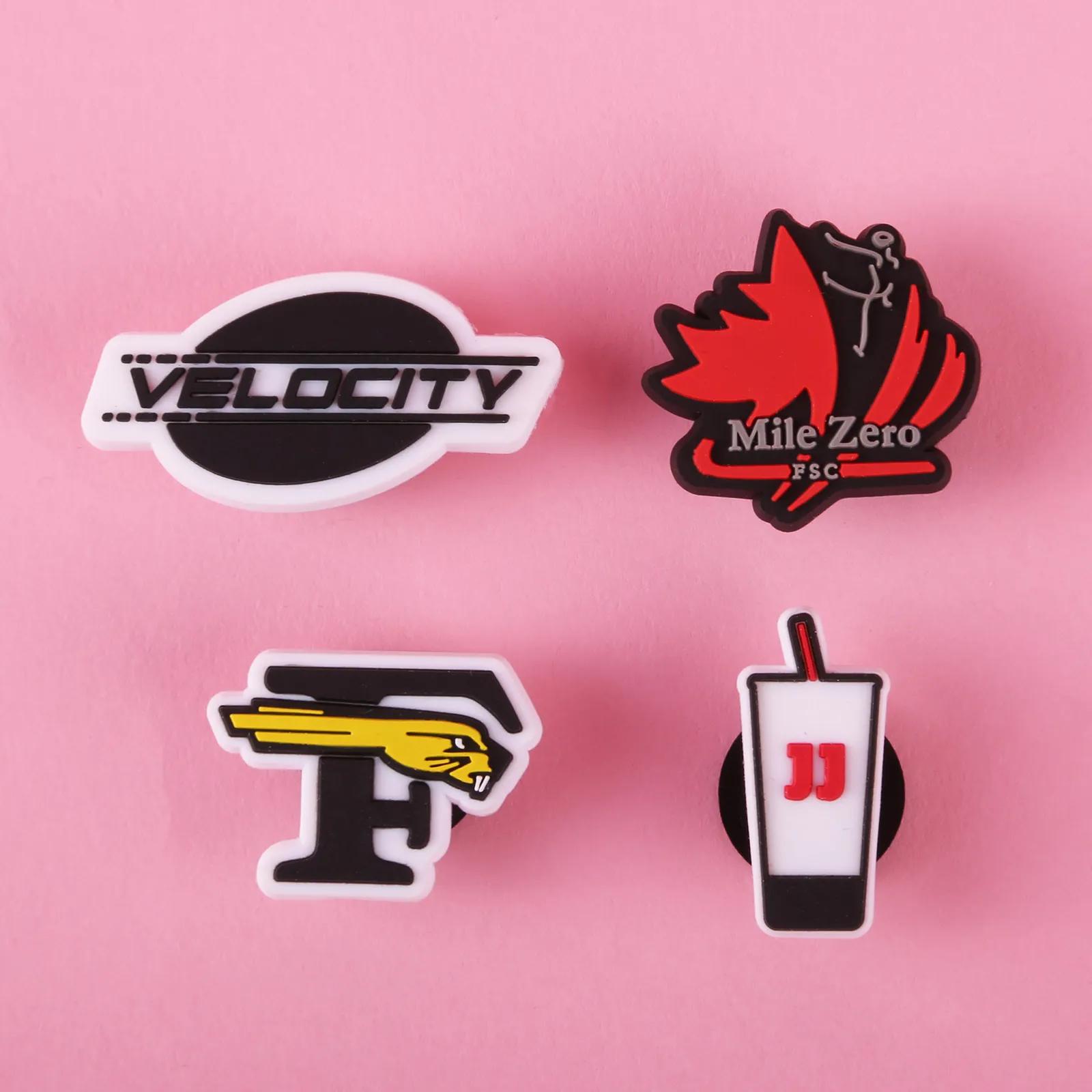 Shoe Charm PVC Custom 4-Color Design - 1 in - product view 3