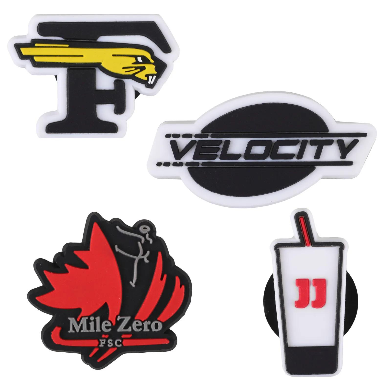 Shoe Charm PVC Custom 4-Color Design - 1 in - product view 5