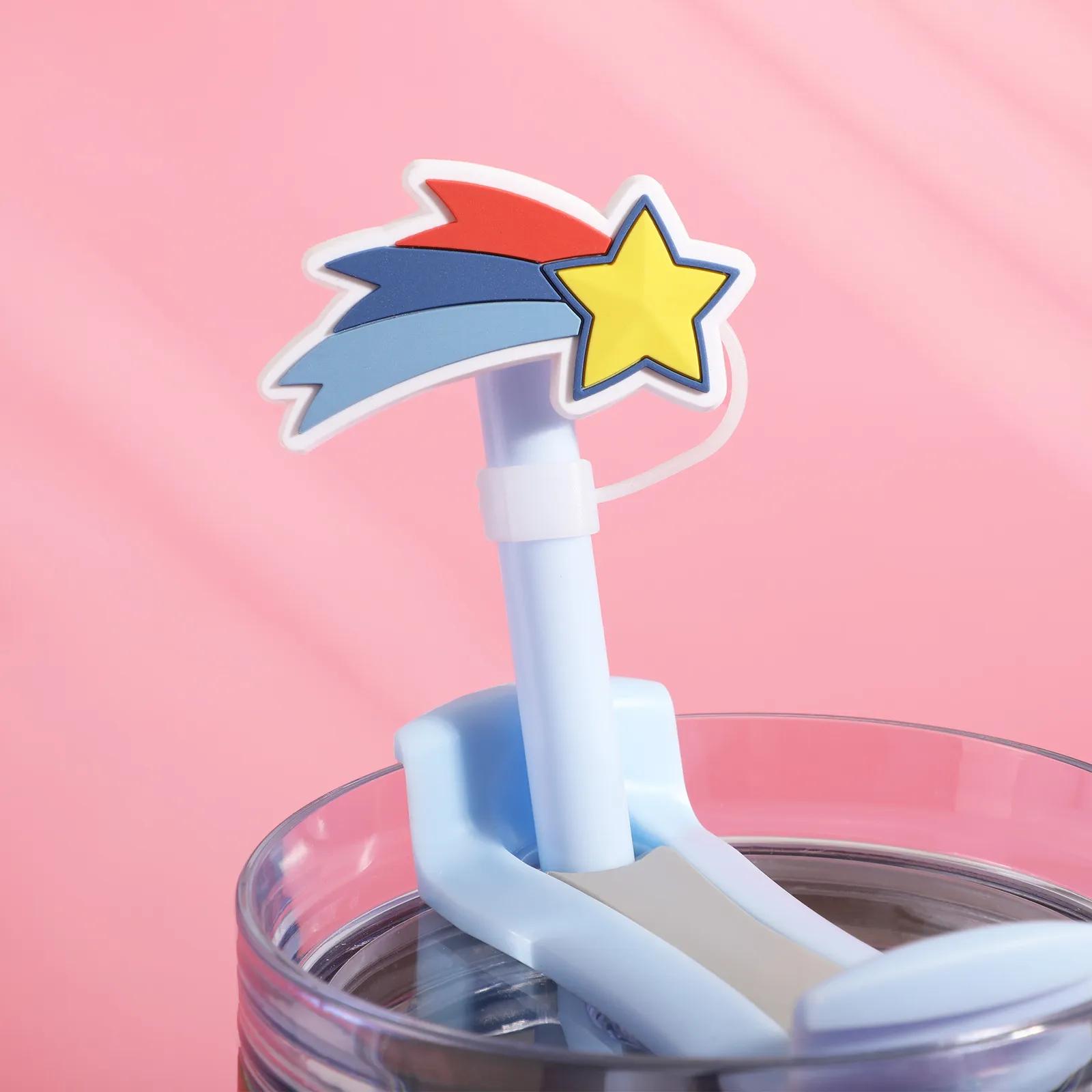 Straw Topper PVC Soft-Touch Reusable - 2 in