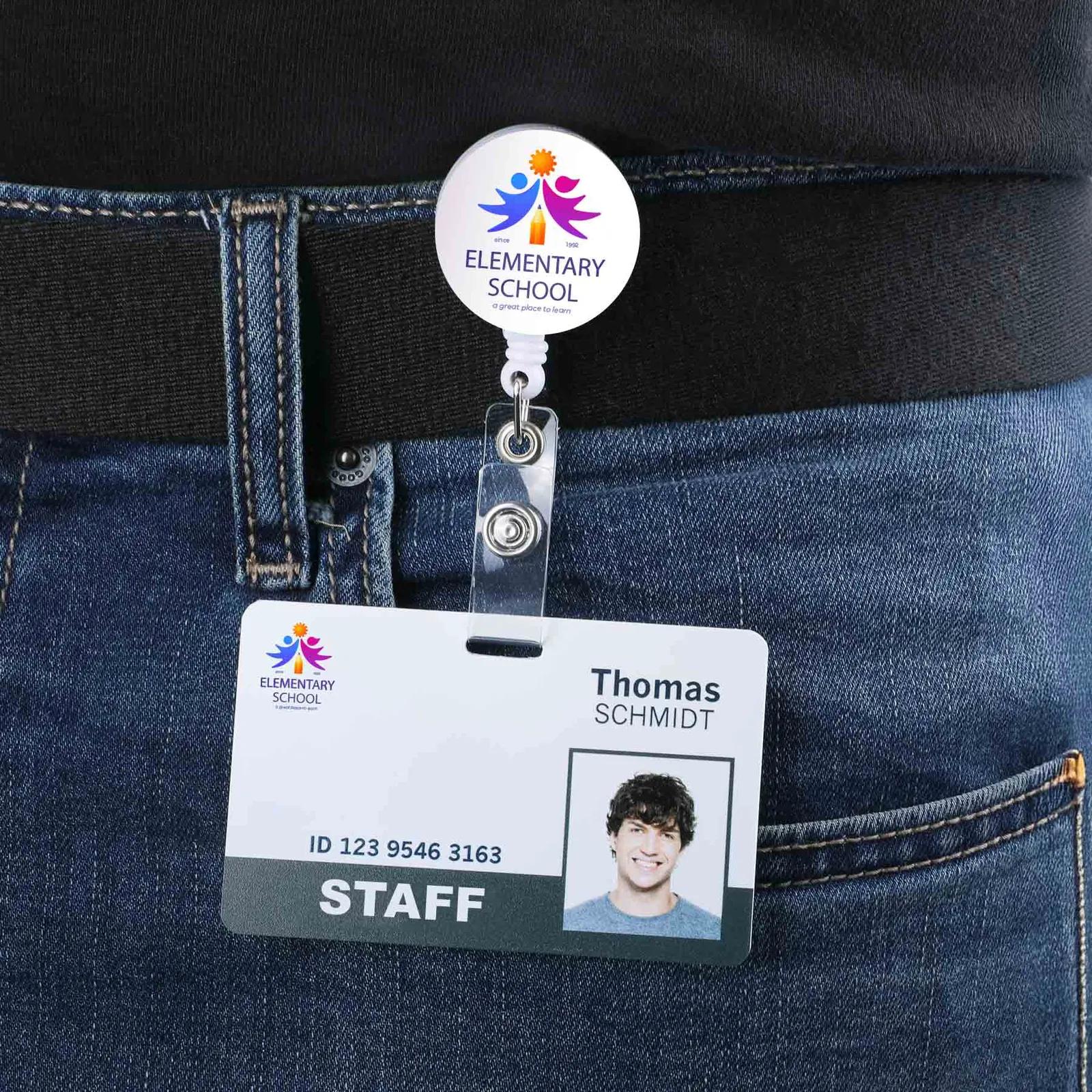 Badge Reel Round Retractable Swivel Clip - 28 in Cord - product view 5