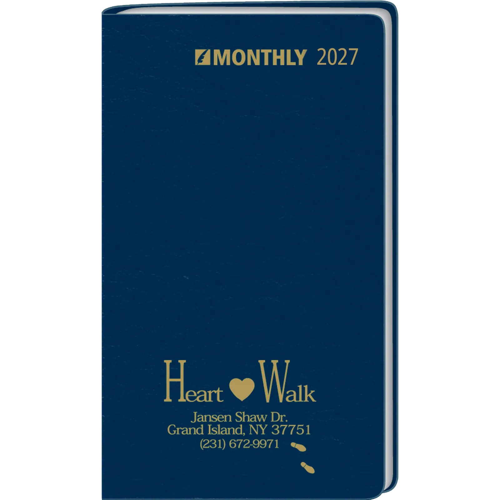 Planner Monthly Format Vinyl Jacket 14 Month - 3.5 x 6 in - product view 3