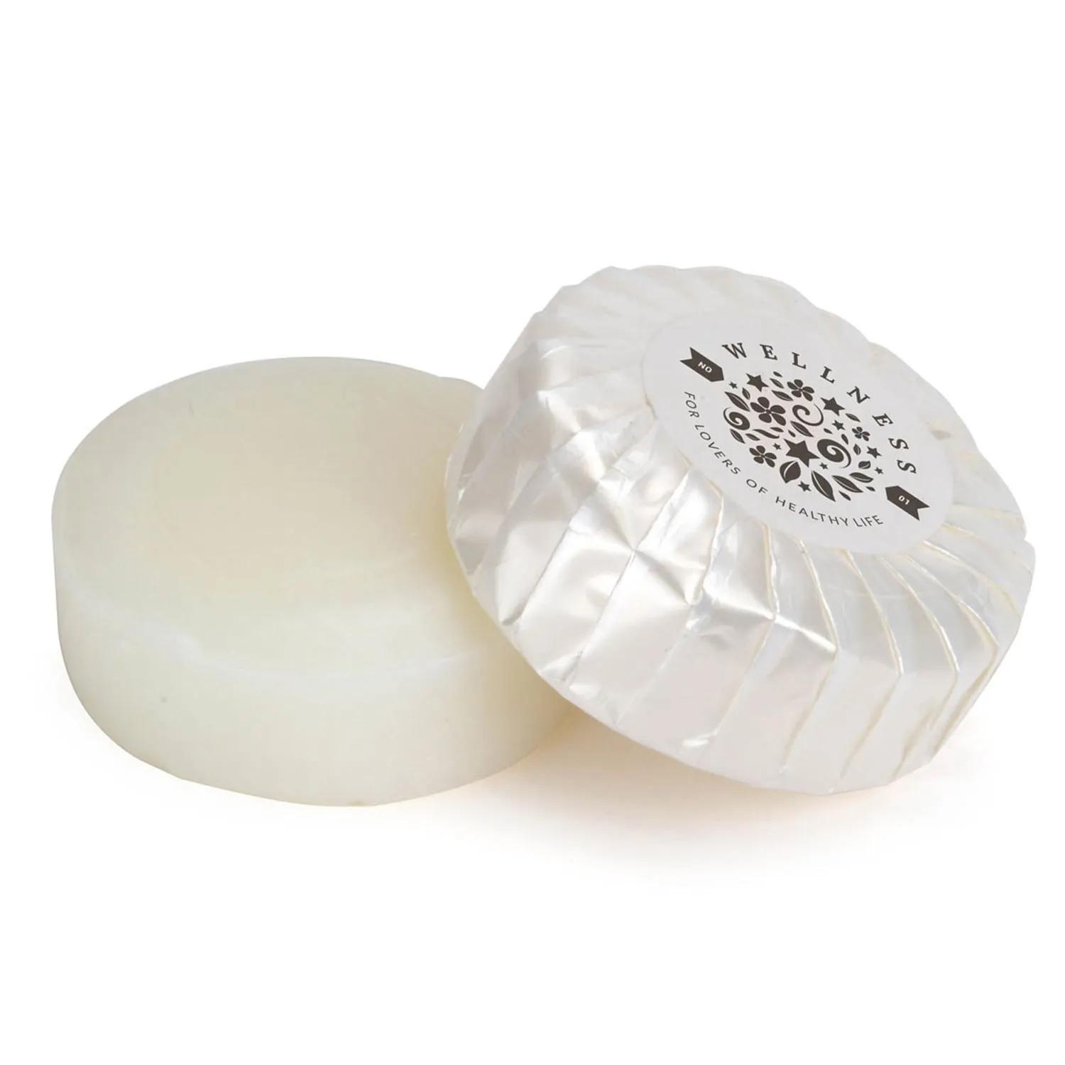 Soap Bar Round Green Tea Scented Plastic Wrapped - 2 in