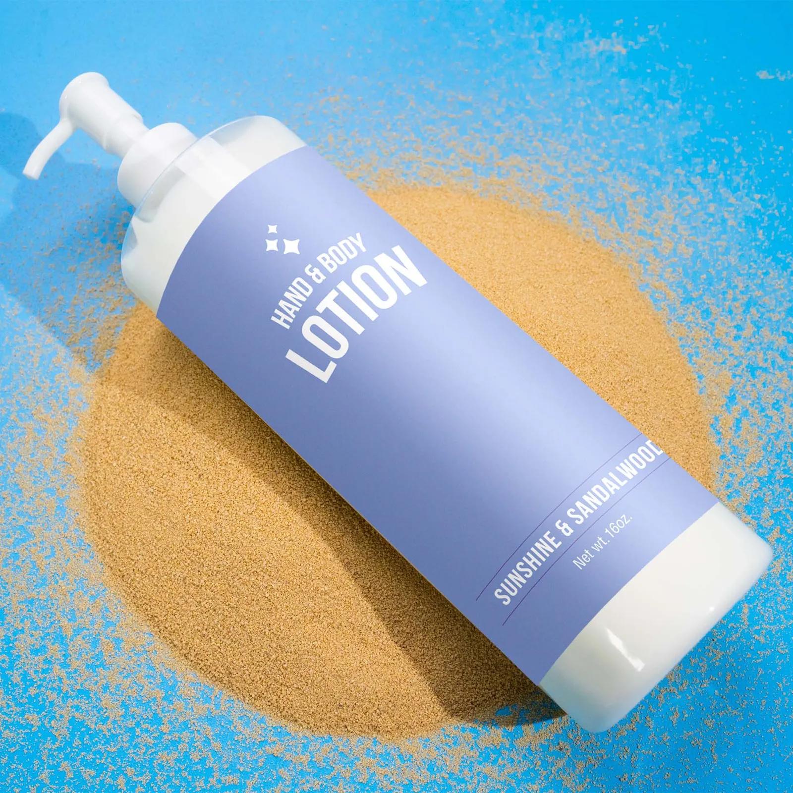 Hand Lotion Sunflower Oil Pump Bottle USA Made - 16 oz - product view 3