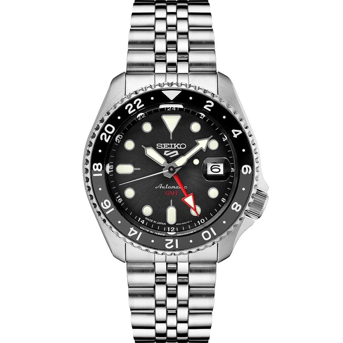 Seiko 5 Sports Automatic GMT Watch Black Dial - product view 2