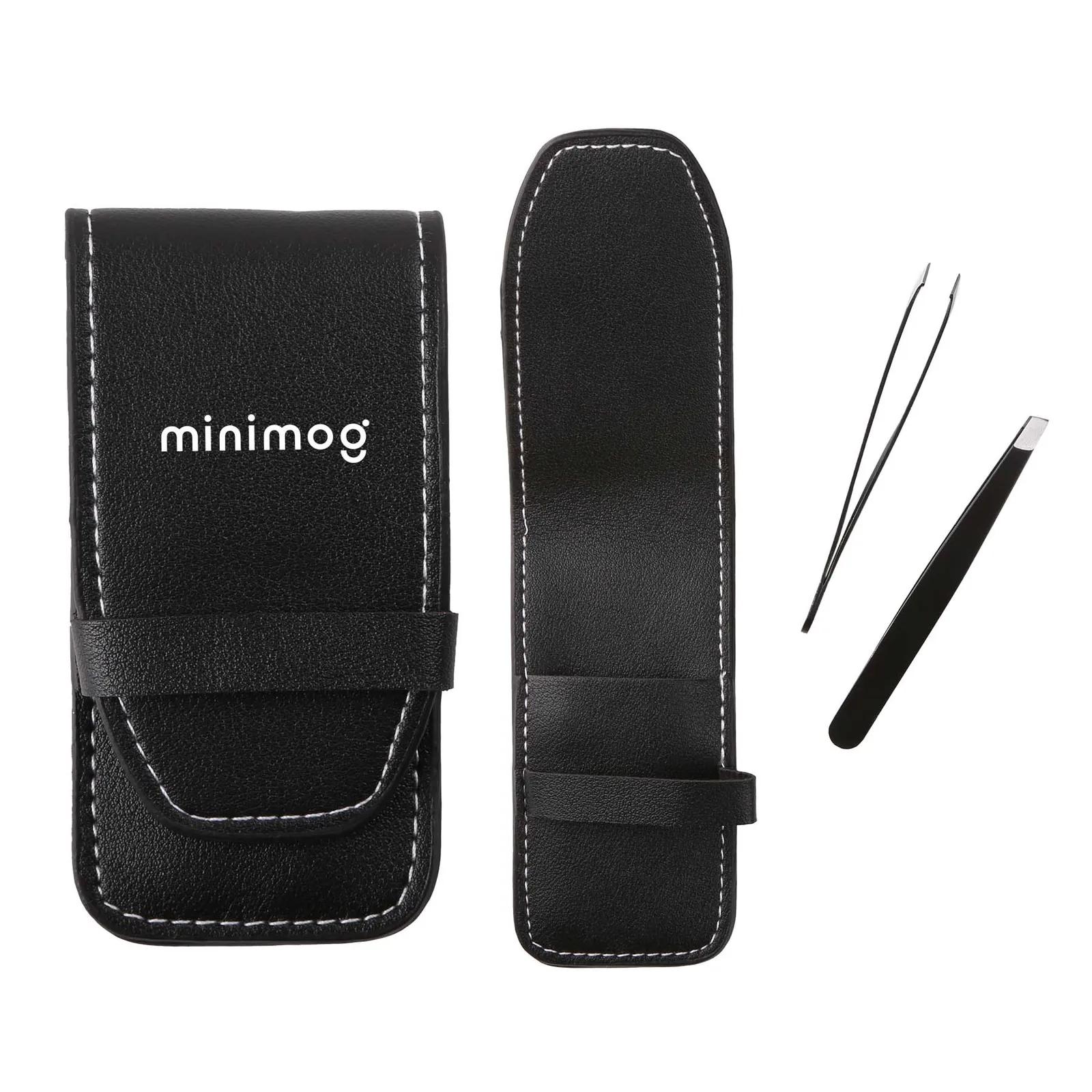 Tweezer Set Stainless Steel with Leather Case - product view 2