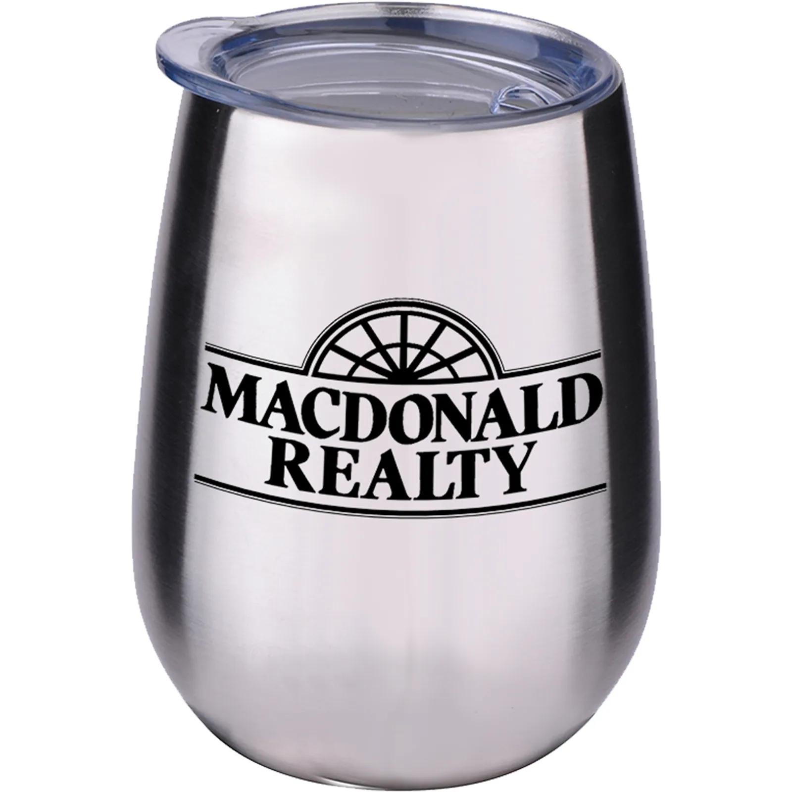 Stemless Wine Tumbler Double Wall Stainless - 10 oz - product view 7