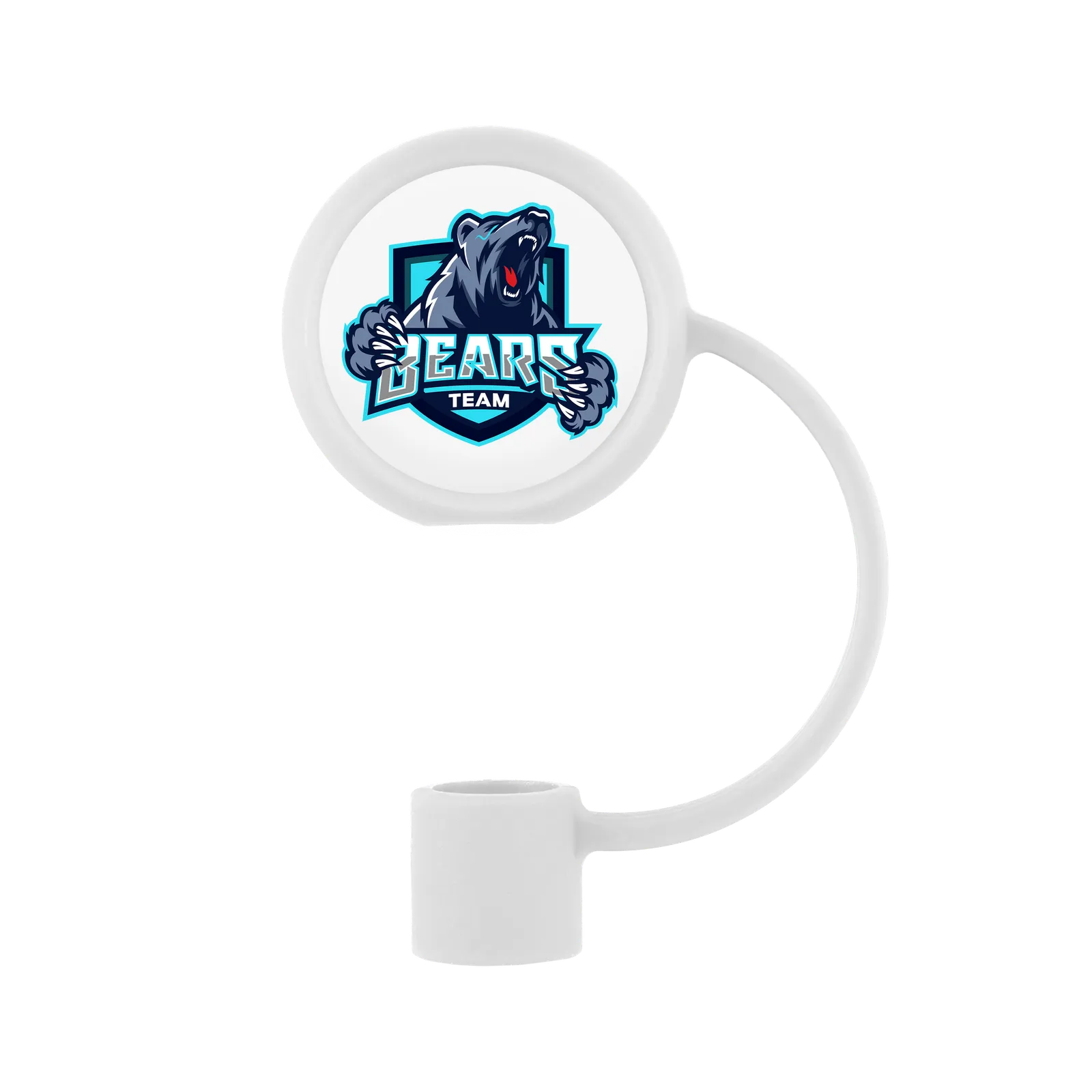 Straw Topper Circle Silicone Flexible Stretch Fit - product view 9