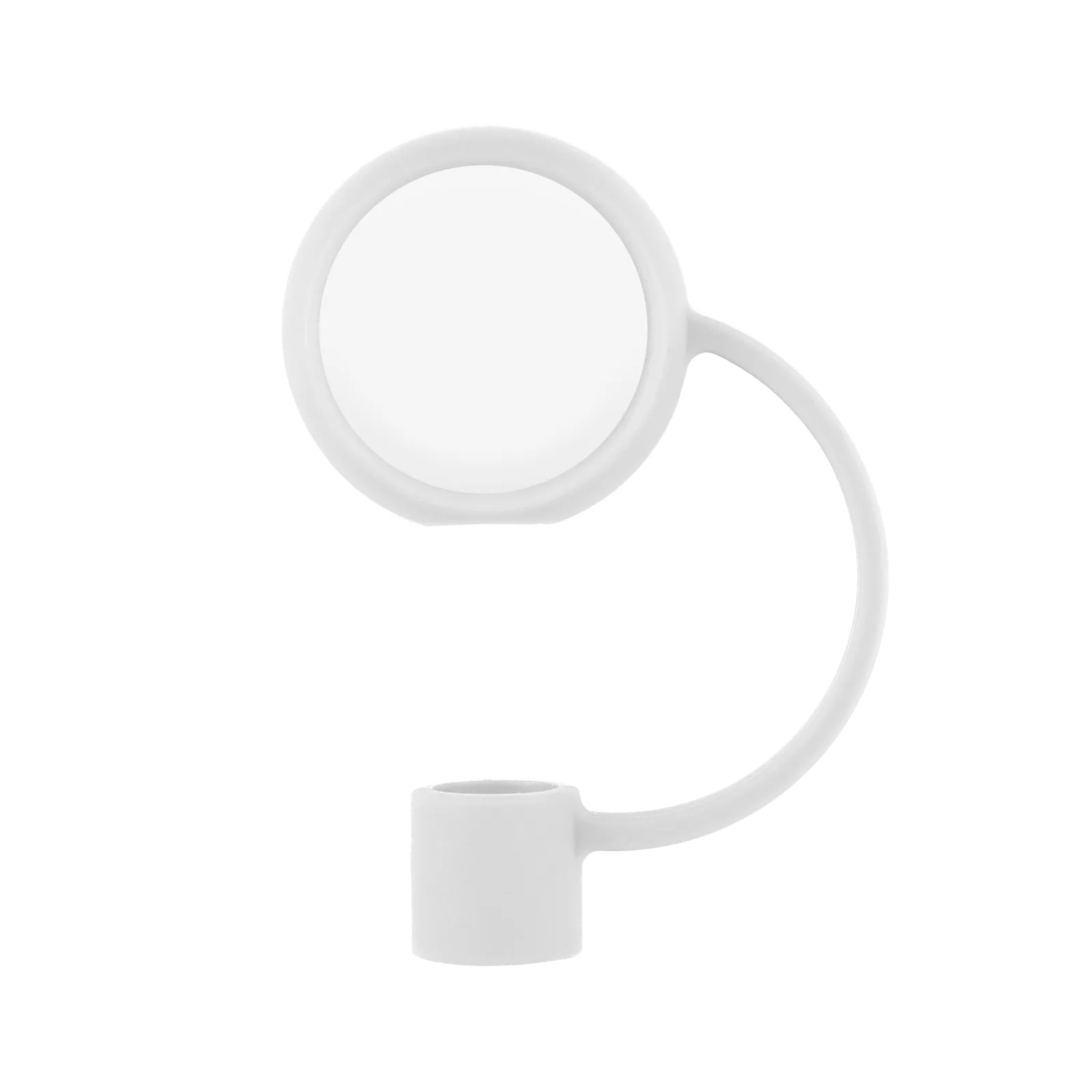 Straw Topper Circle Silicone Flexible Stretch Fit - blank view 10