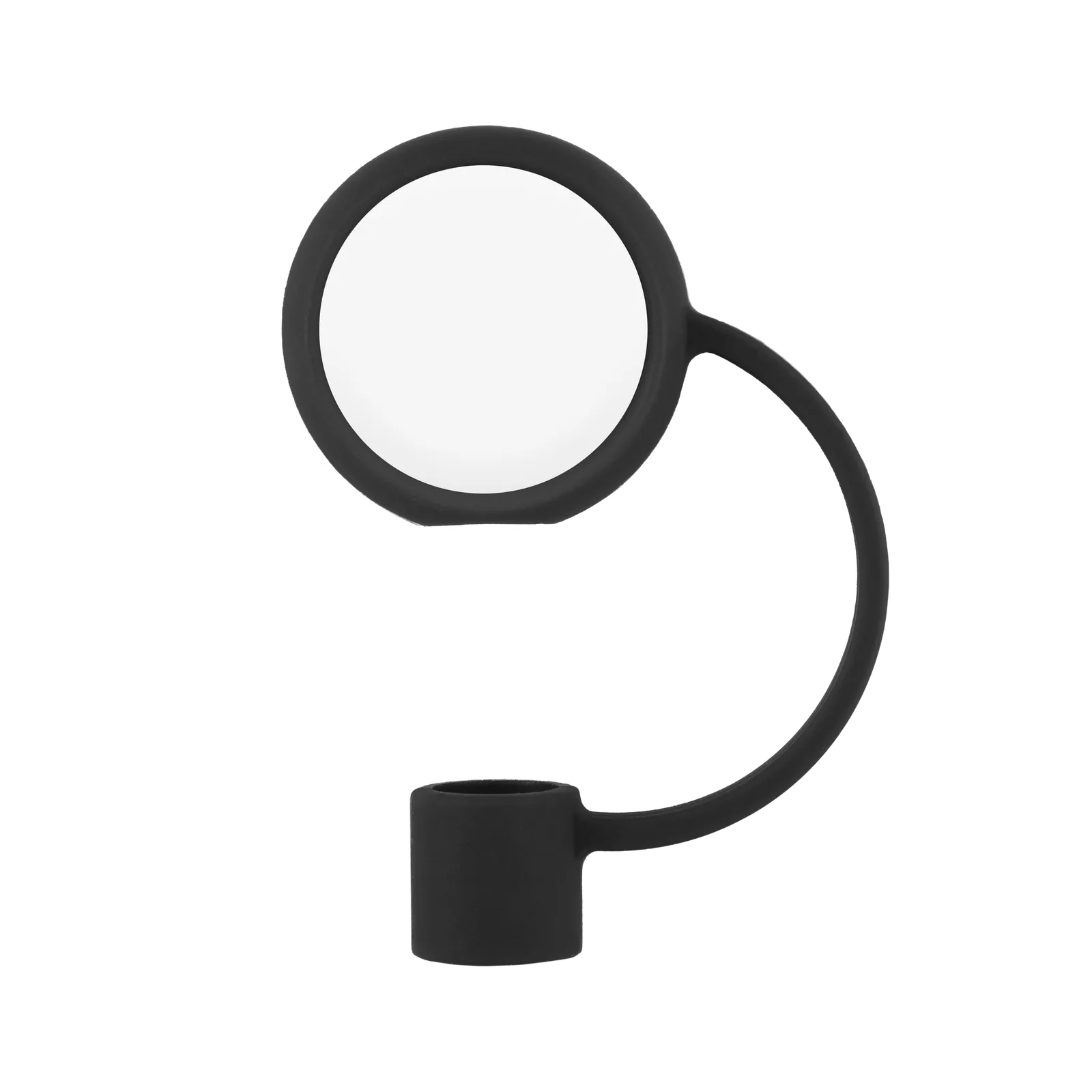 Straw Topper Circle Silicone Flexible Stretch Fit - blank view 12