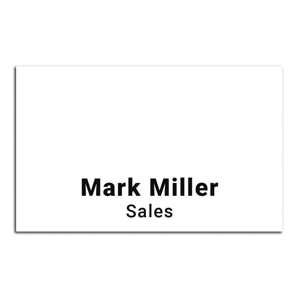 Name Badge Plastic Full Color Custom Sized - 3-6 sq in - blank view 2