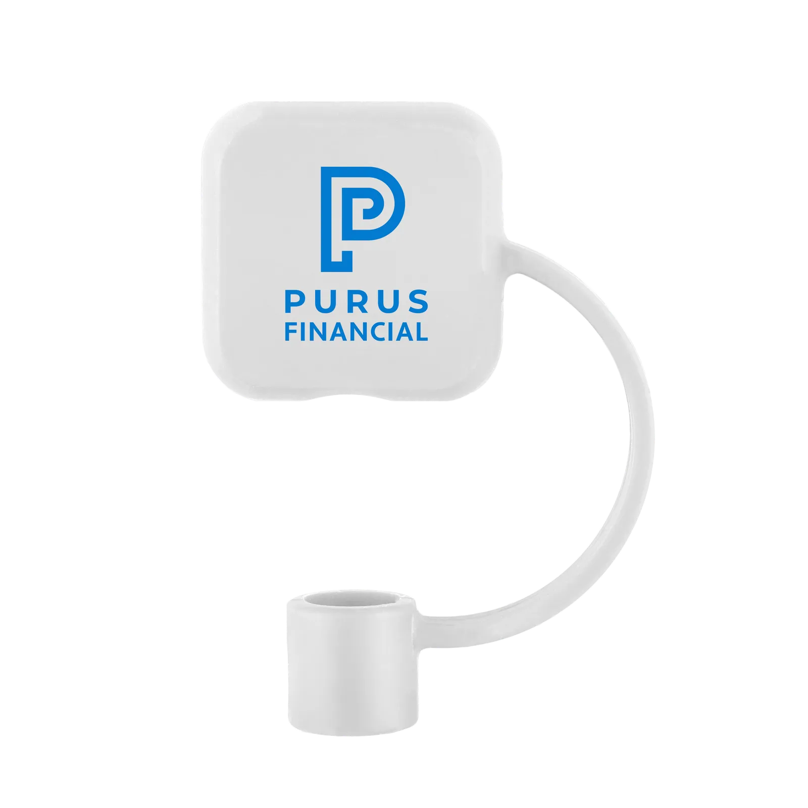 Silicone Straw Topper Square Design - 1.16 x 1.16 in - blank view 10