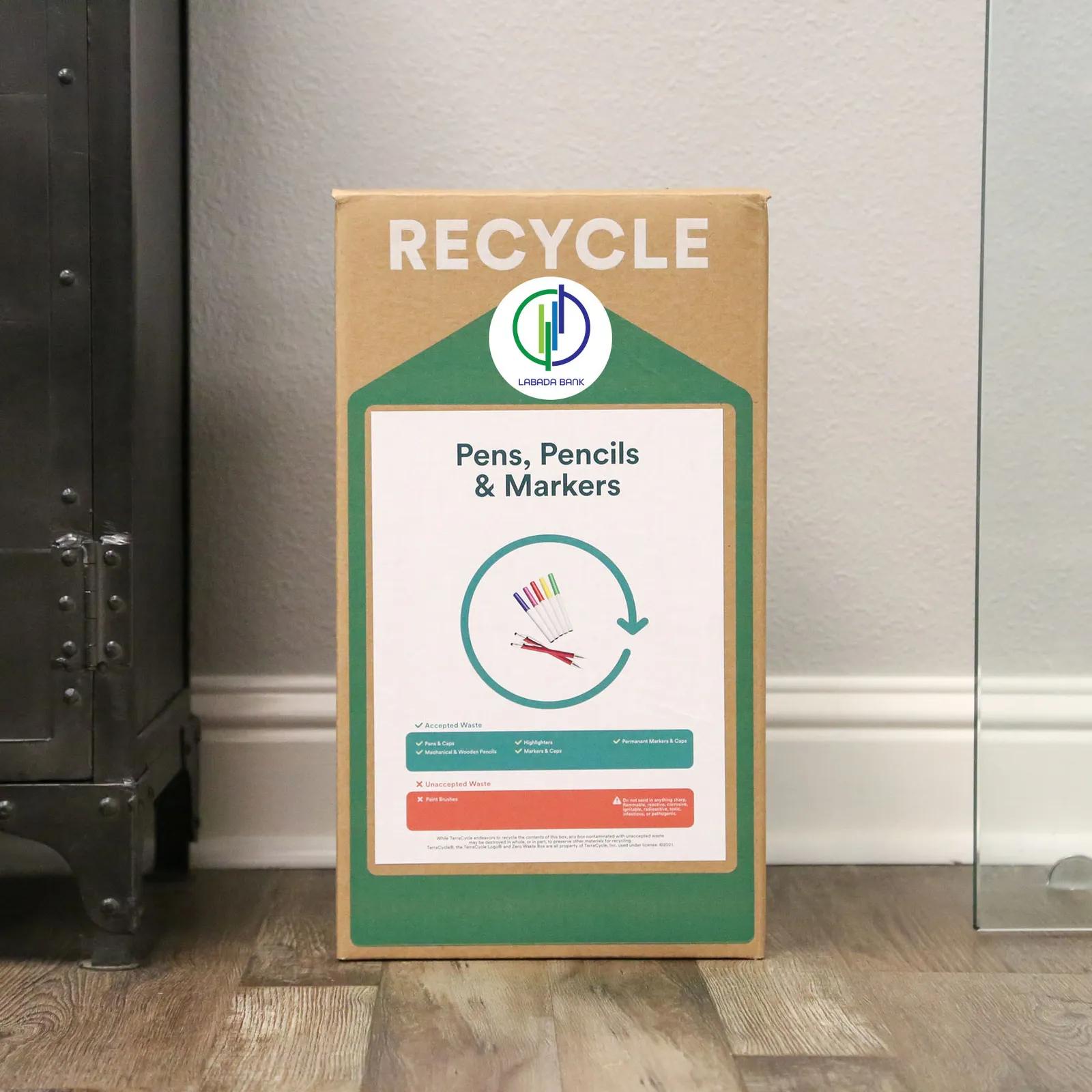 Zero Waste Collection Box for Writing Instruments - 11 x 11 x 20 in - product view 4